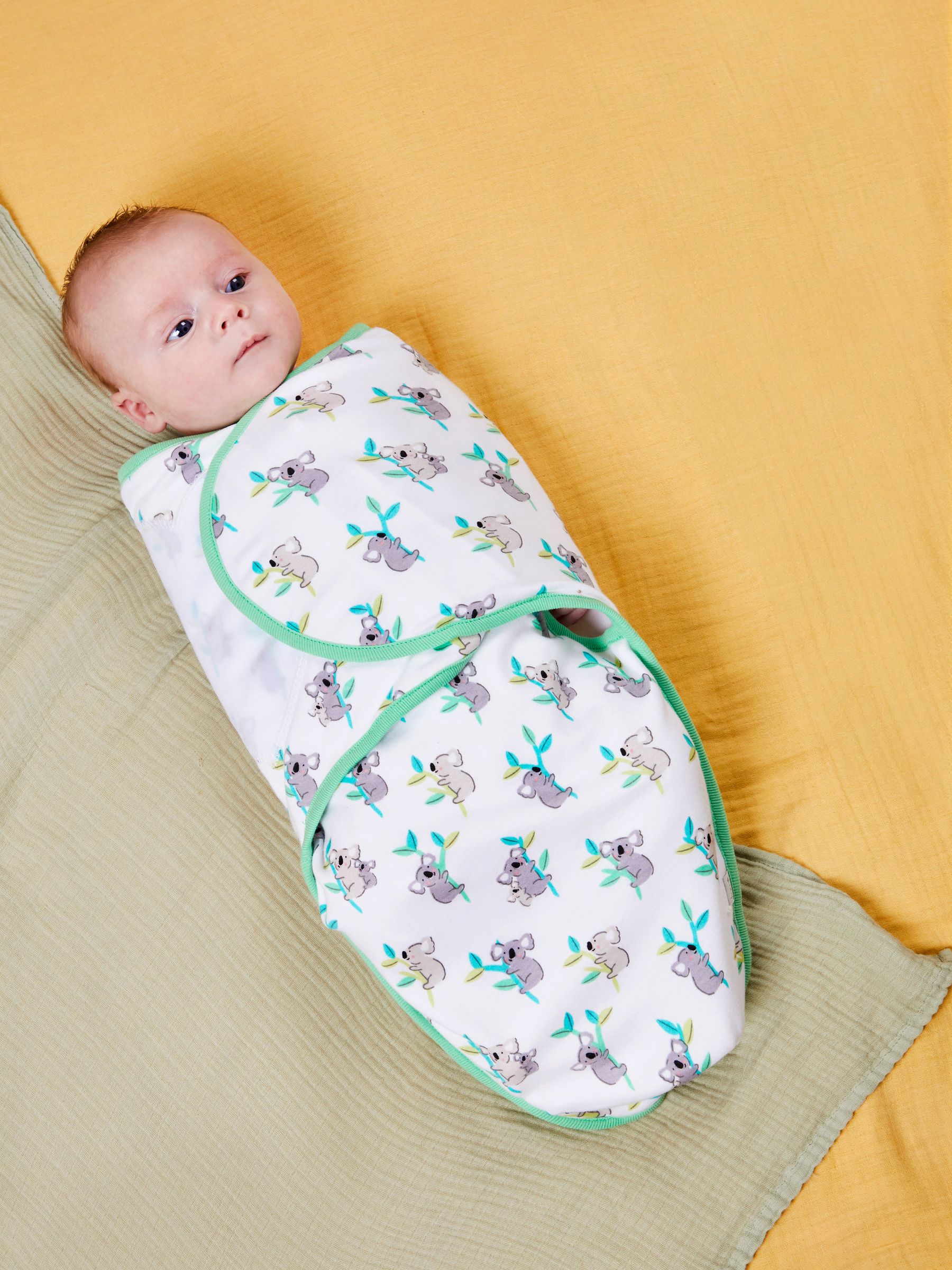 Koala Print Newborn Swaddle - Image 1 of 3