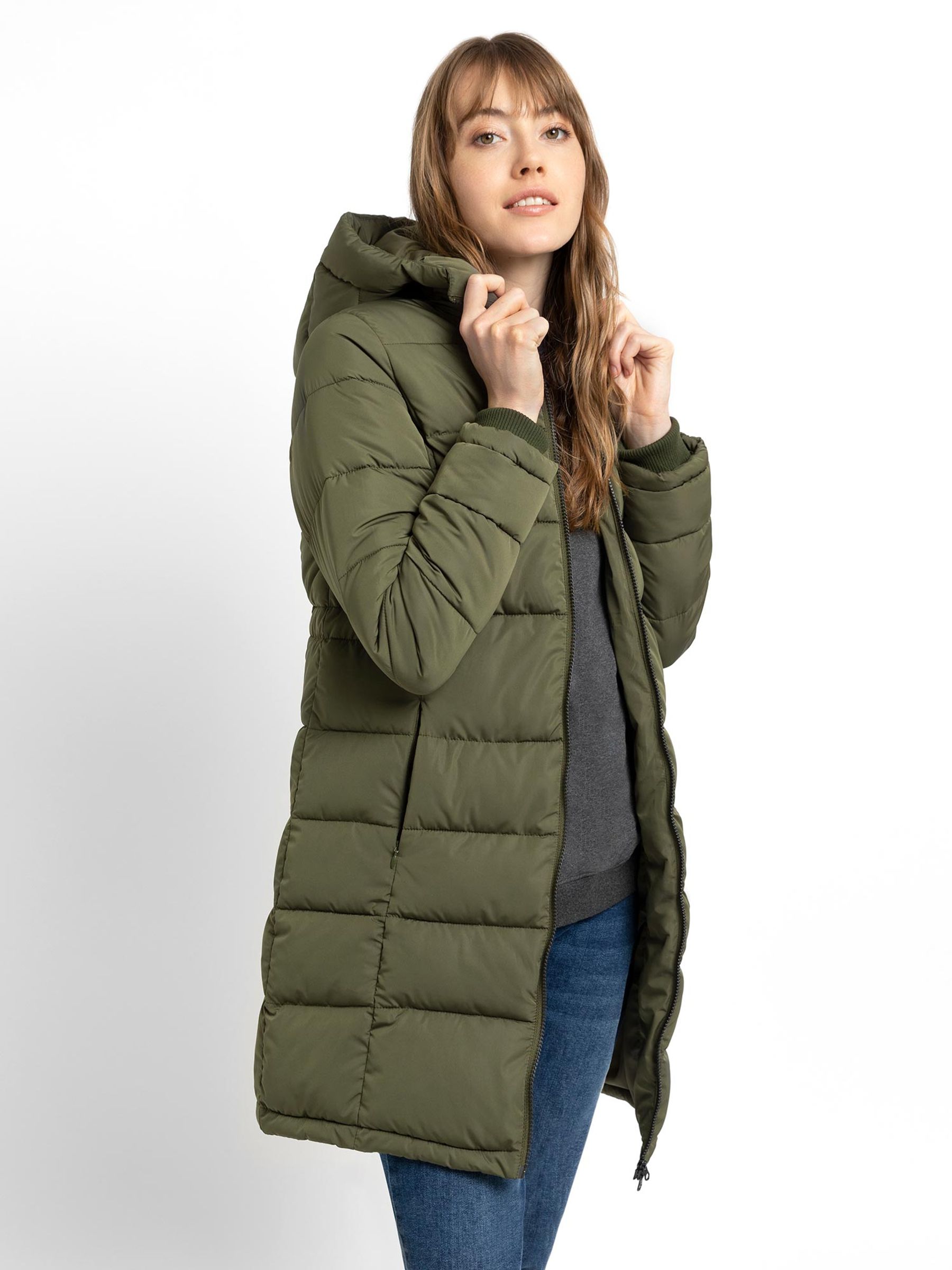 Khaki Green 2-in-1 Maternity Puffer Coat - Image 8 of 8