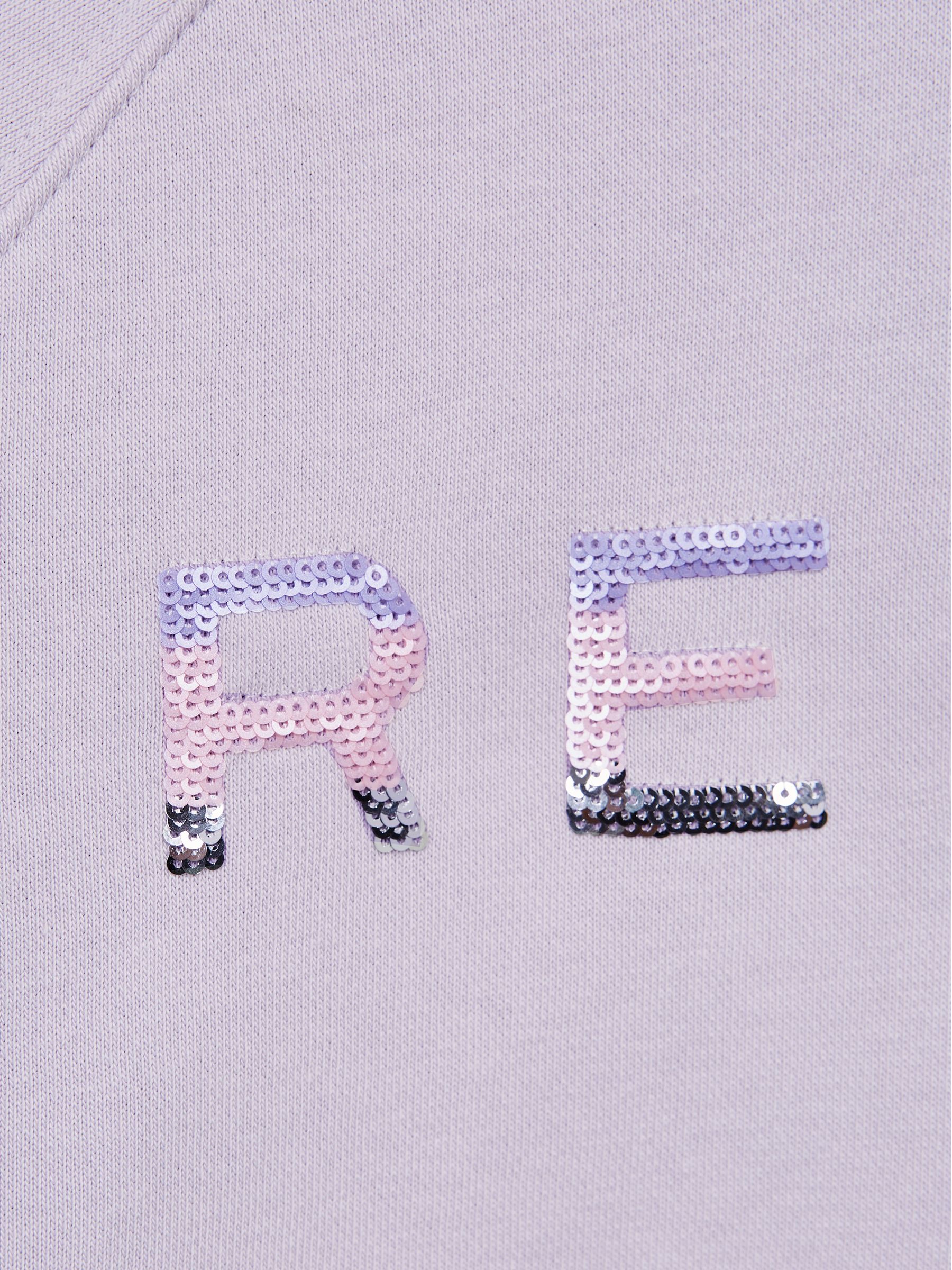 Senior Sequin Crew Neck Jumper in Lilac - Image 7 of 7
