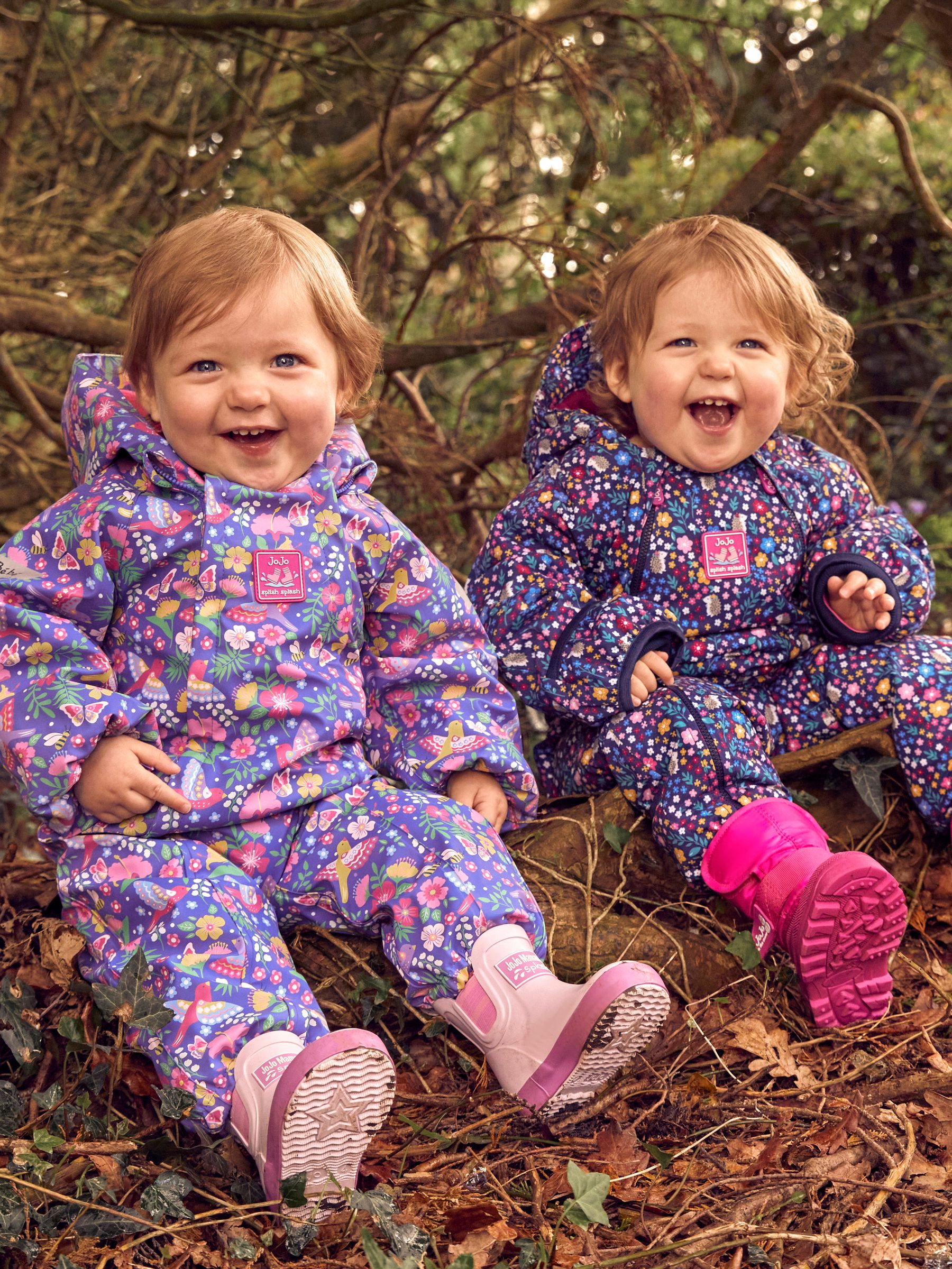 Navy Blue Woodland Waterproof Fleece Lined Puddle Suit - Image 3 of 10