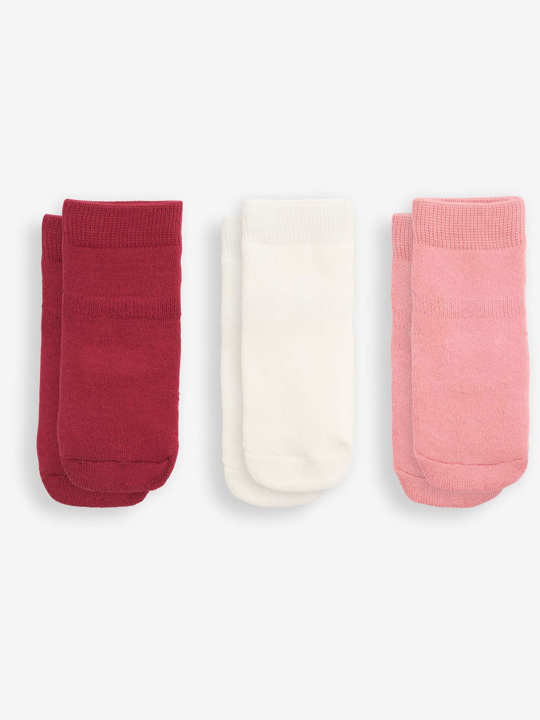 Berry Pink 3-Pack Extra Thick Socks - Image 2 of 2