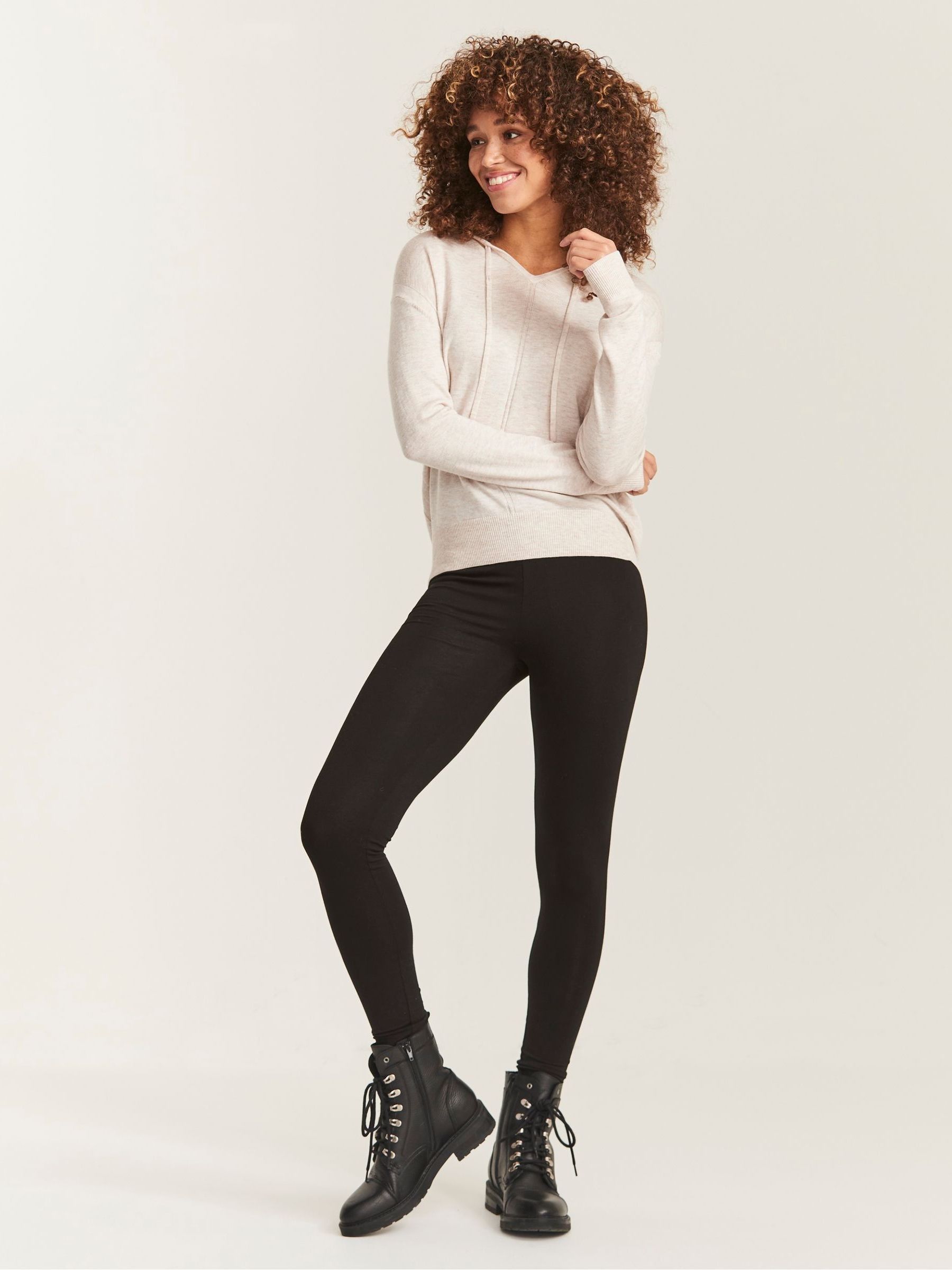 Meribel Black High Rise Leggings - Image 3 of 5
