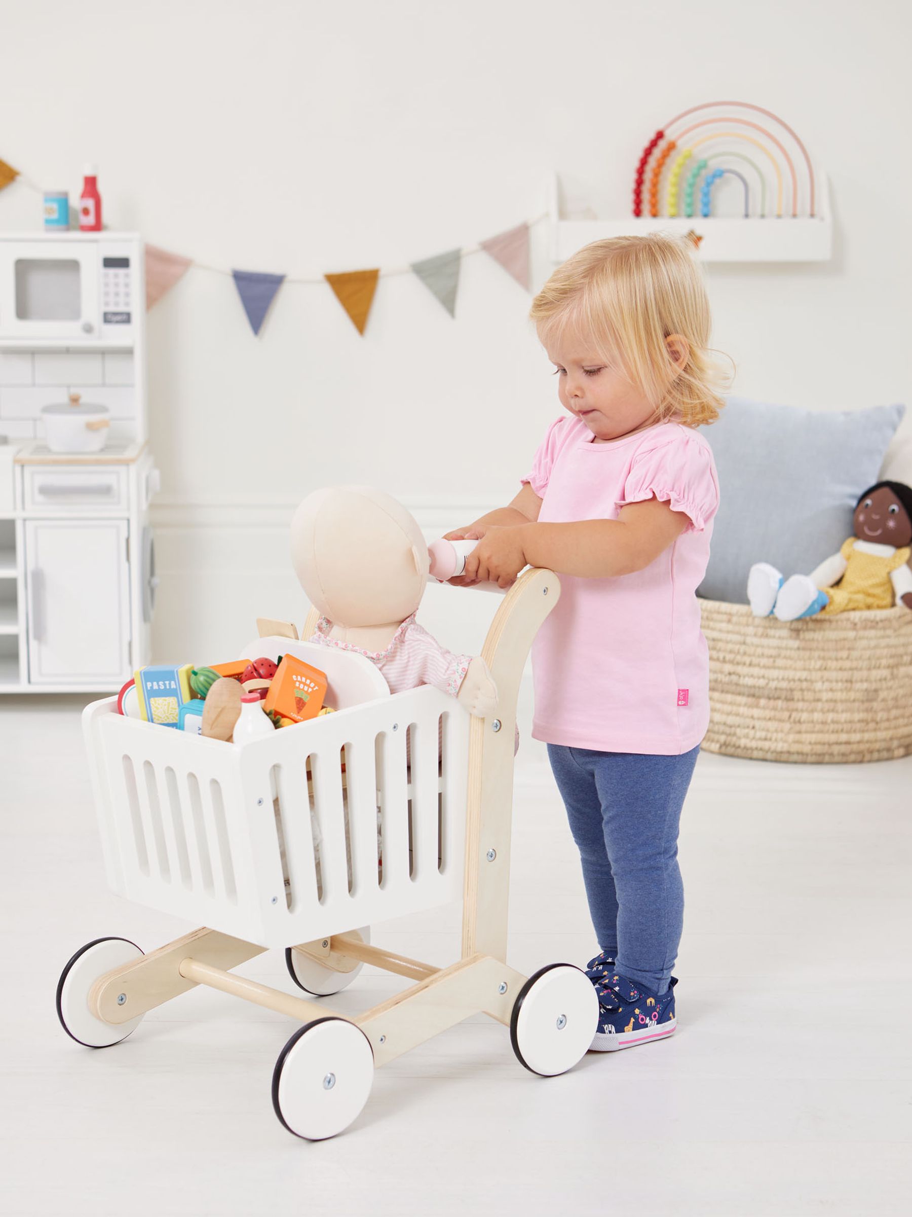 Wooden Shopping Trolley - Image 5 of 7