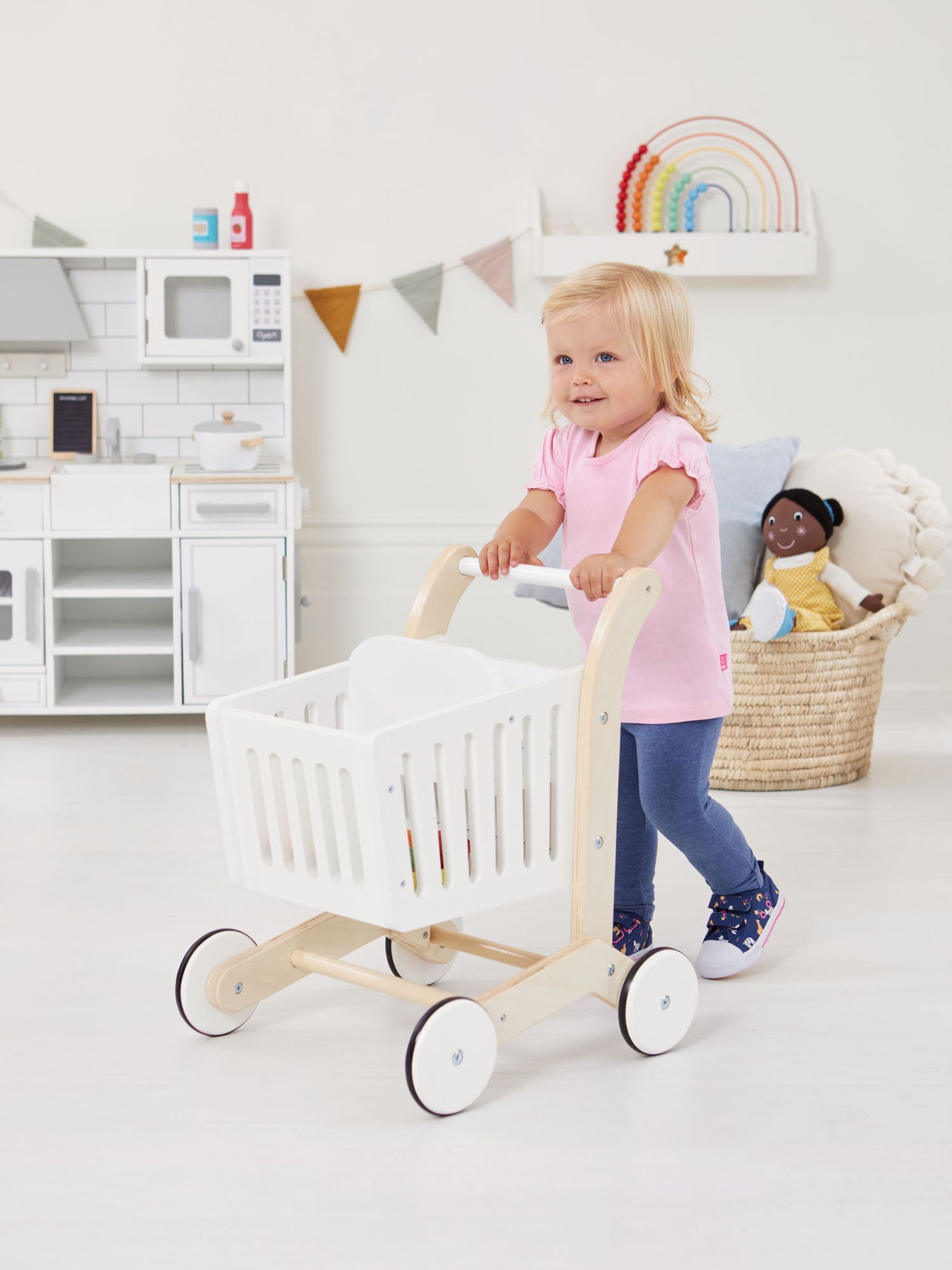 Wooden Shopping Trolley - Image 6 of 7