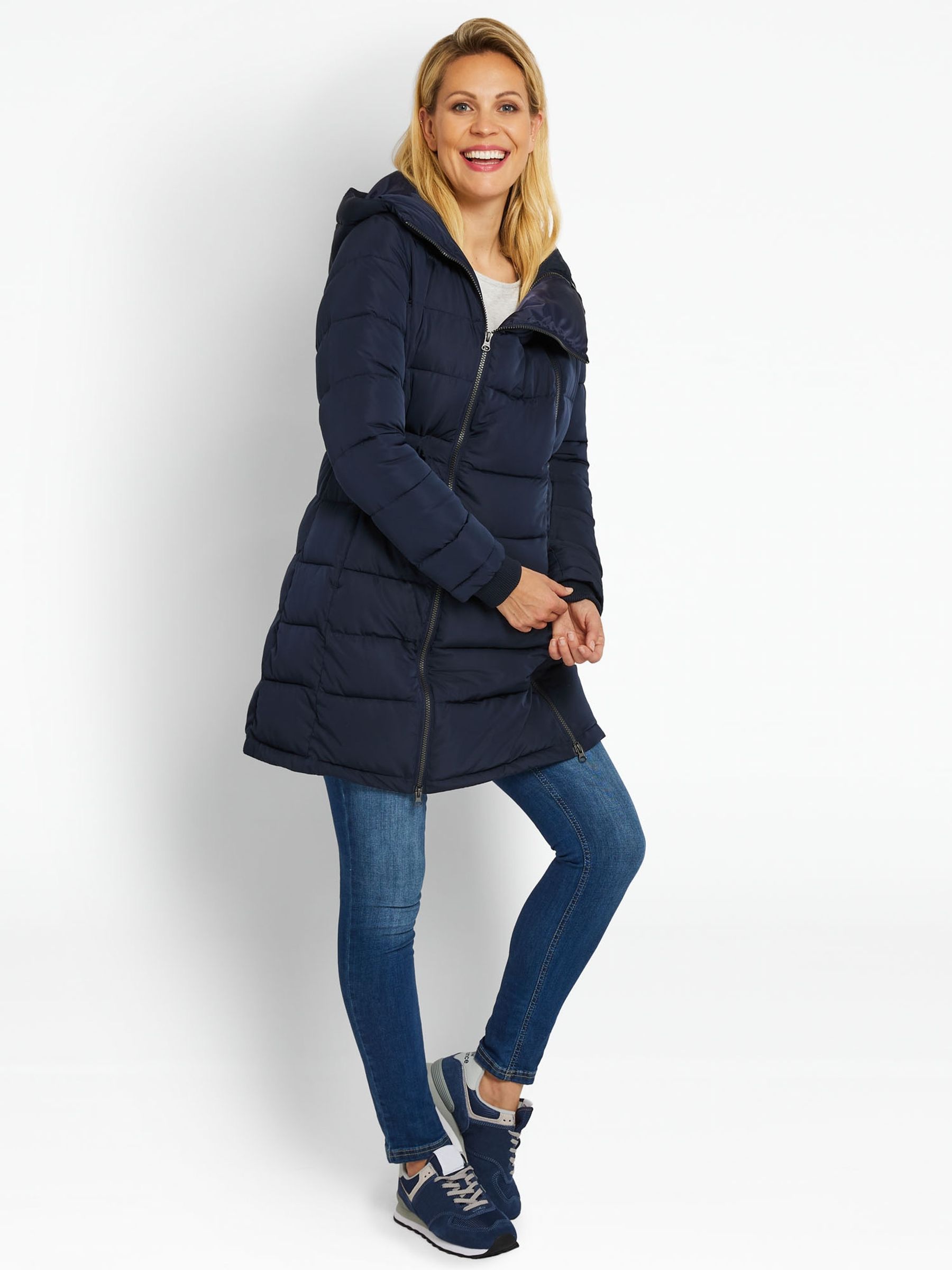 Navy Blue 2-in-1 Maternity Puffer Coat - Image 11 of 18
