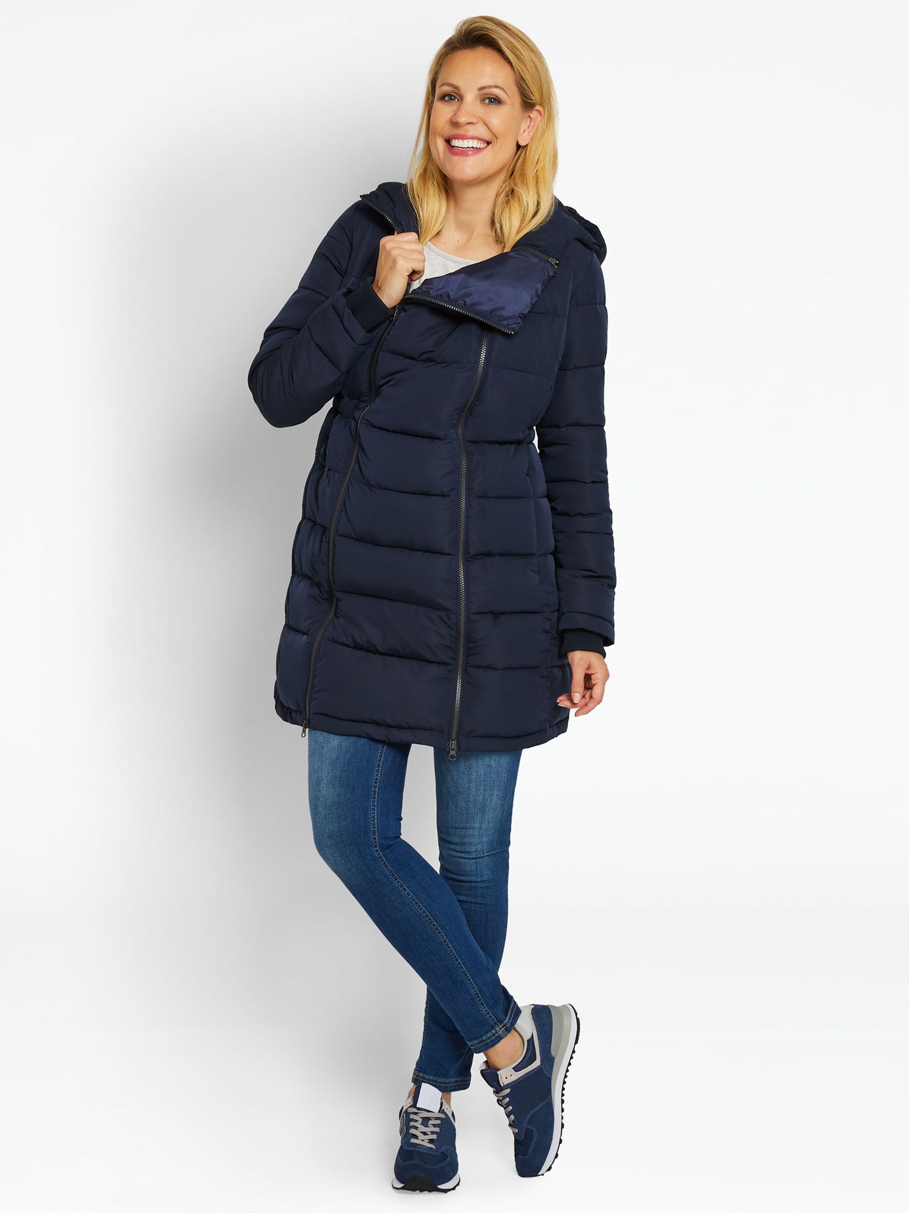 Navy Blue 2-in-1 Maternity Puffer Coat - Image 16 of 18