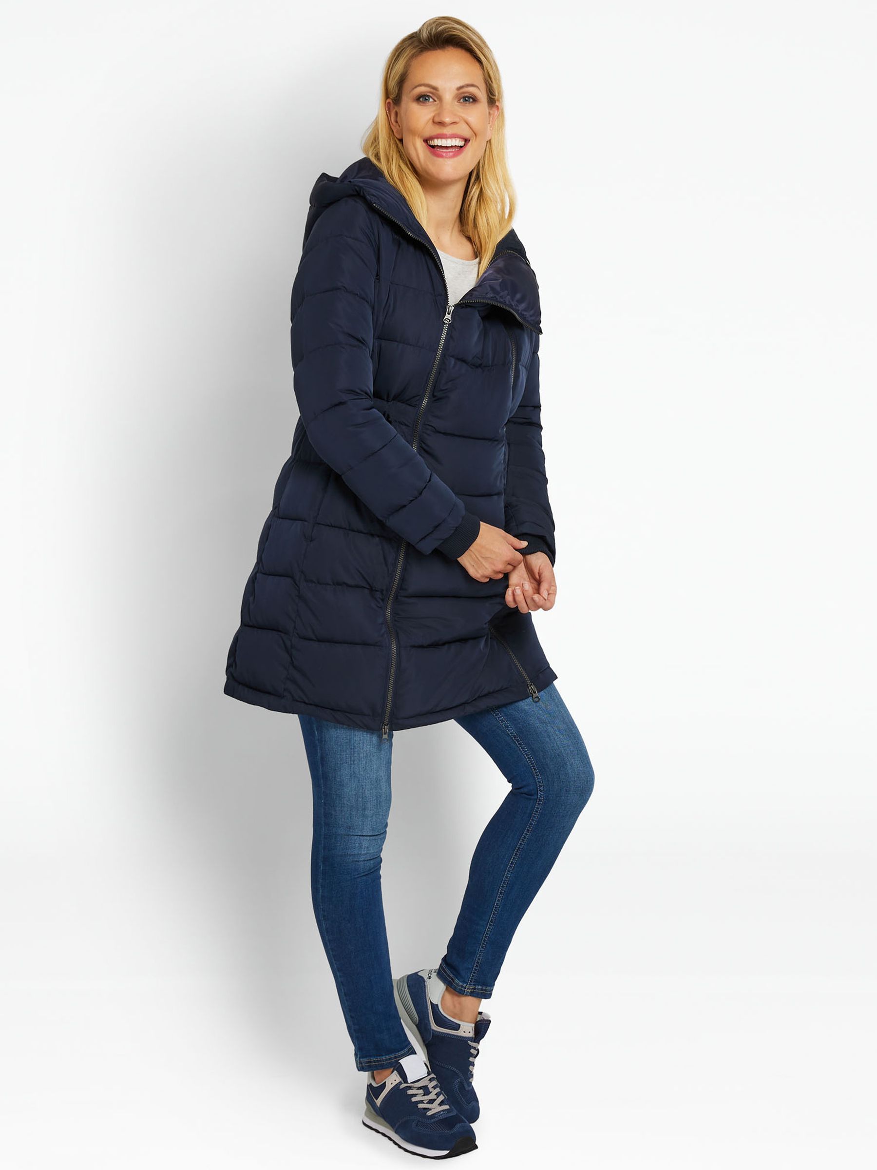 Navy Blue 2-in-1 Maternity Puffer Coat - Image 17 of 18