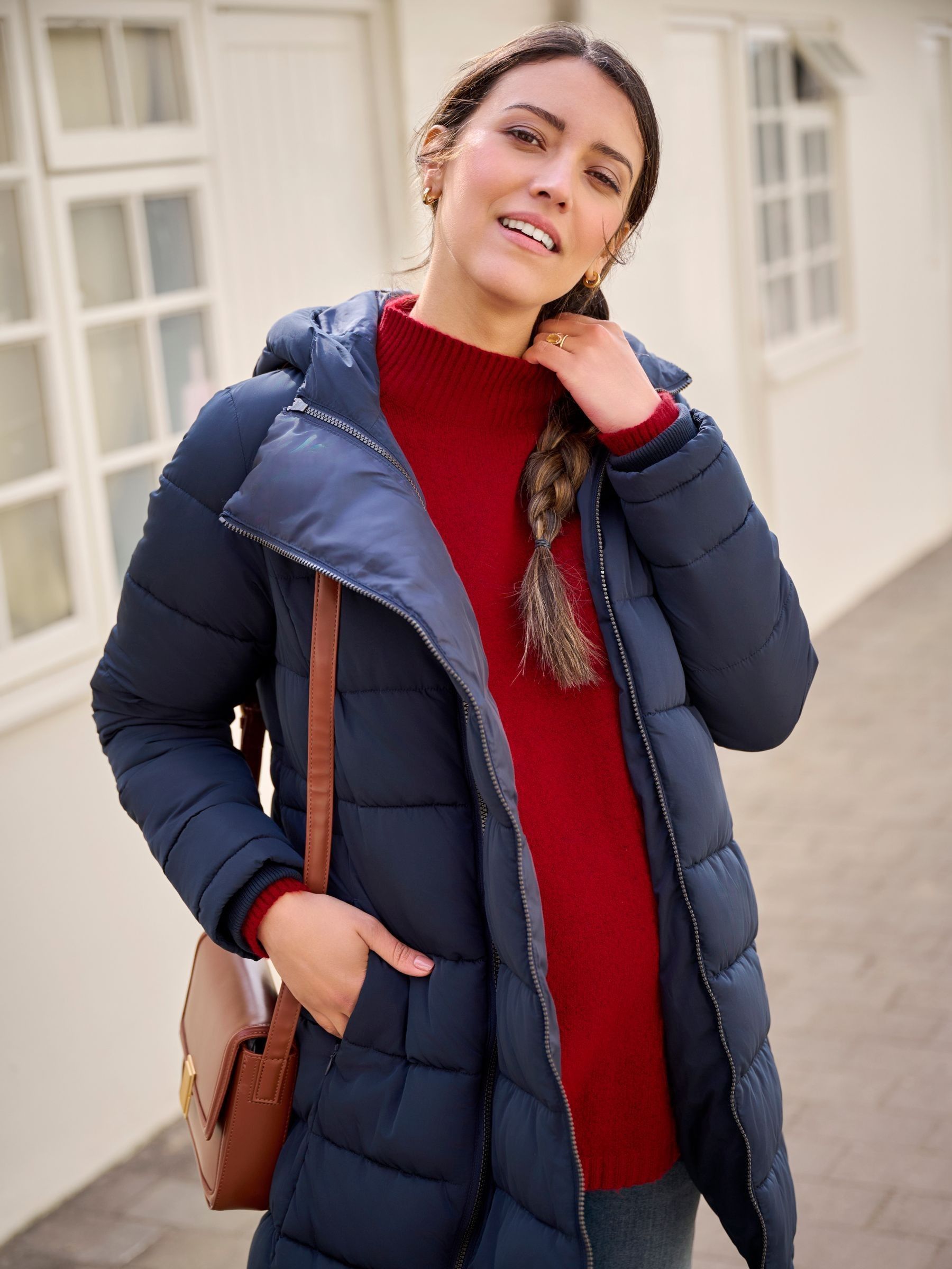 Navy Blue 2-in-1 Maternity Puffer Coat - Image 5 of 18