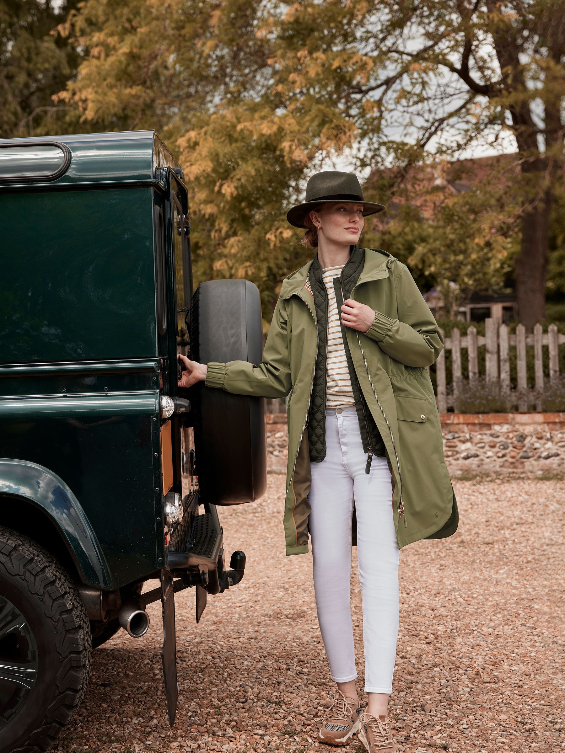 Elmfield Green Waterproof Raincoat With Hood - Image 6 of 7