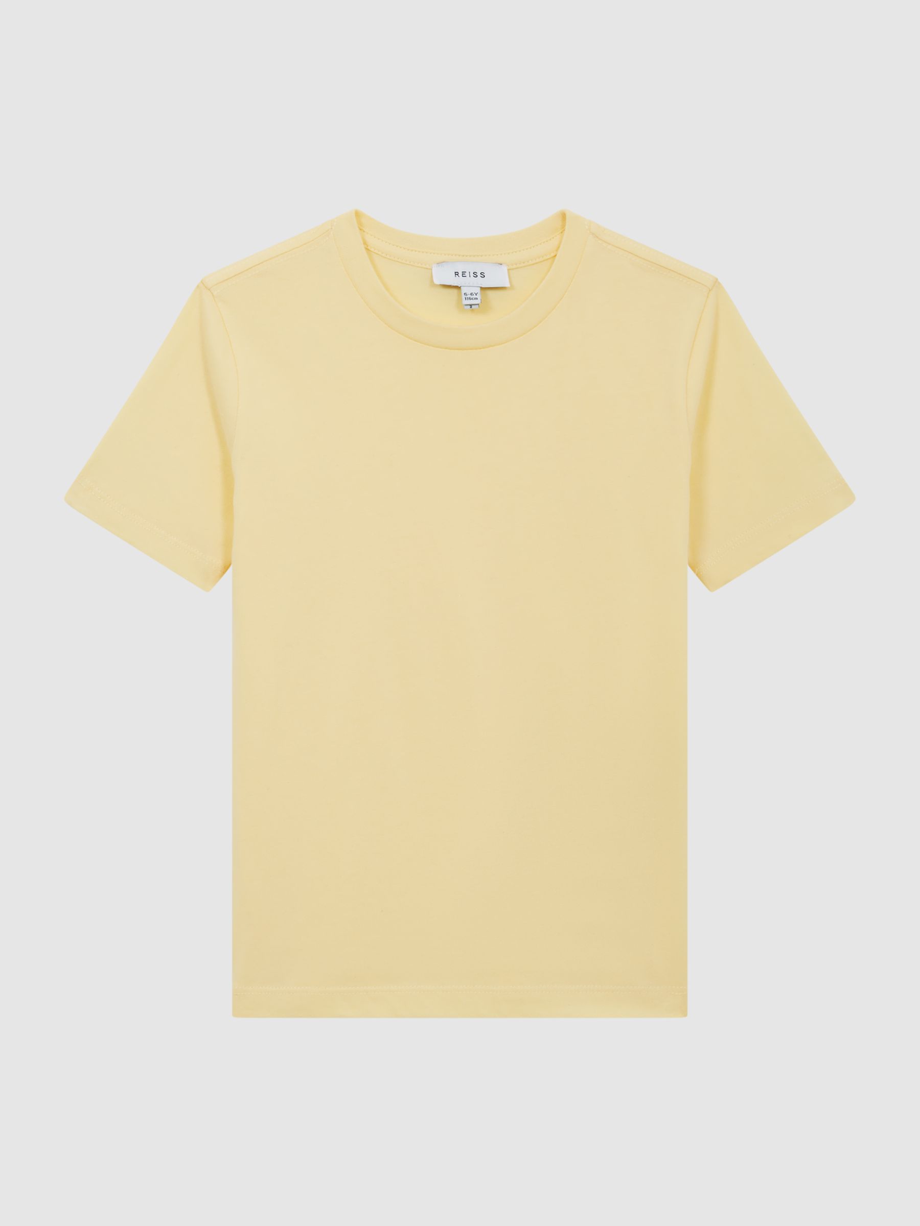 3-9 yrs Crew Neck T-Shirt in Lemon - Image 2 of 8