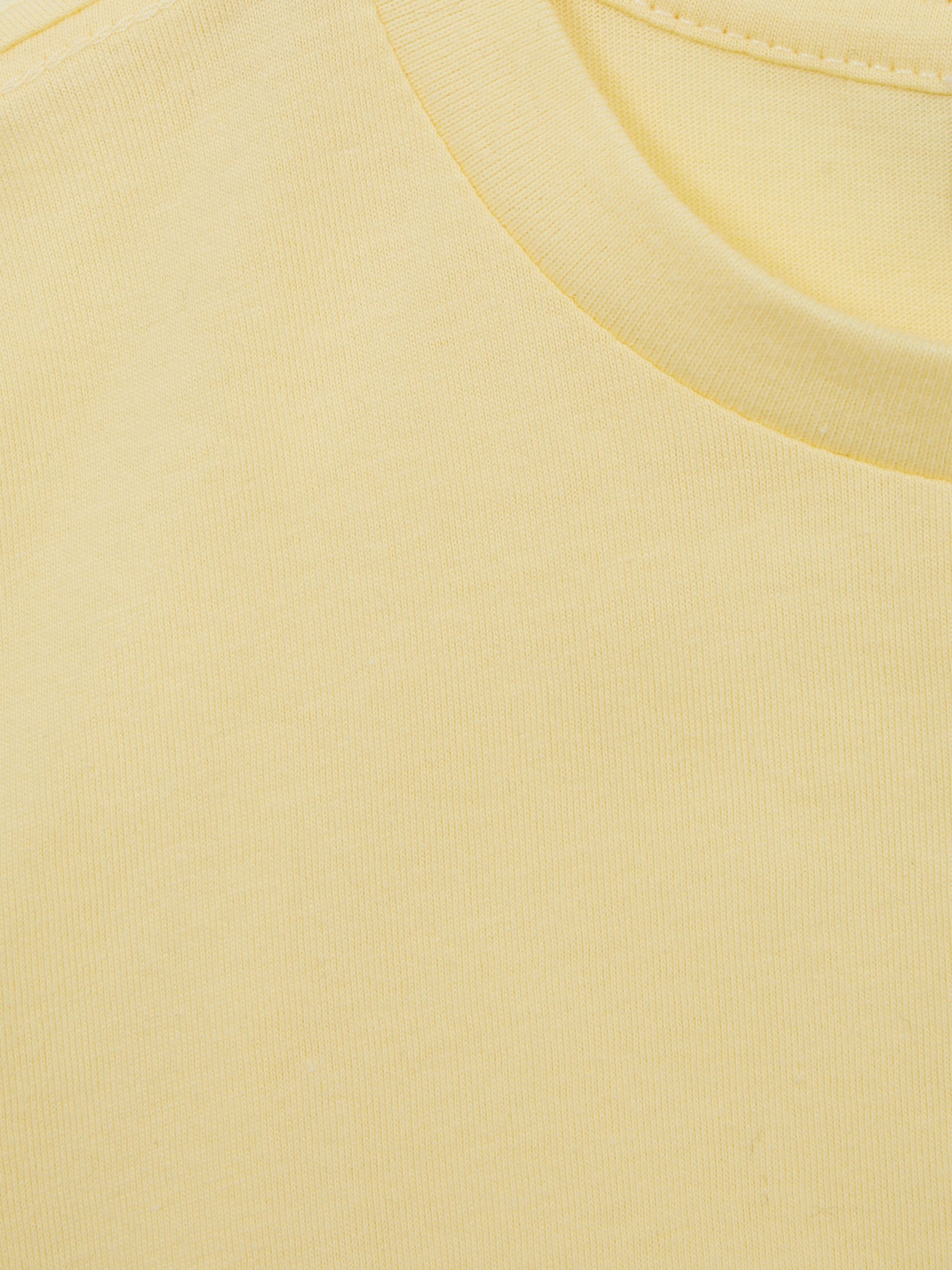 3-9 yrs Crew Neck T-Shirt in Lemon - Image 8 of 8