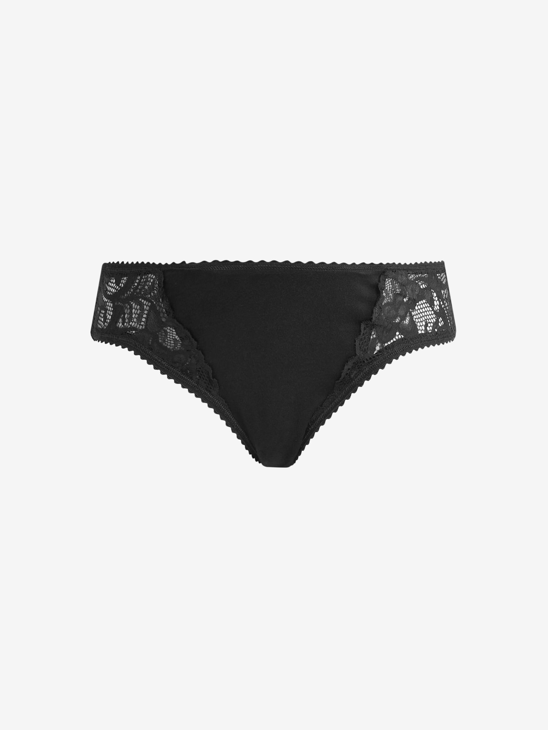 Black 3-Pack Lace Trim Maternity Knickers - Image 3 of 5