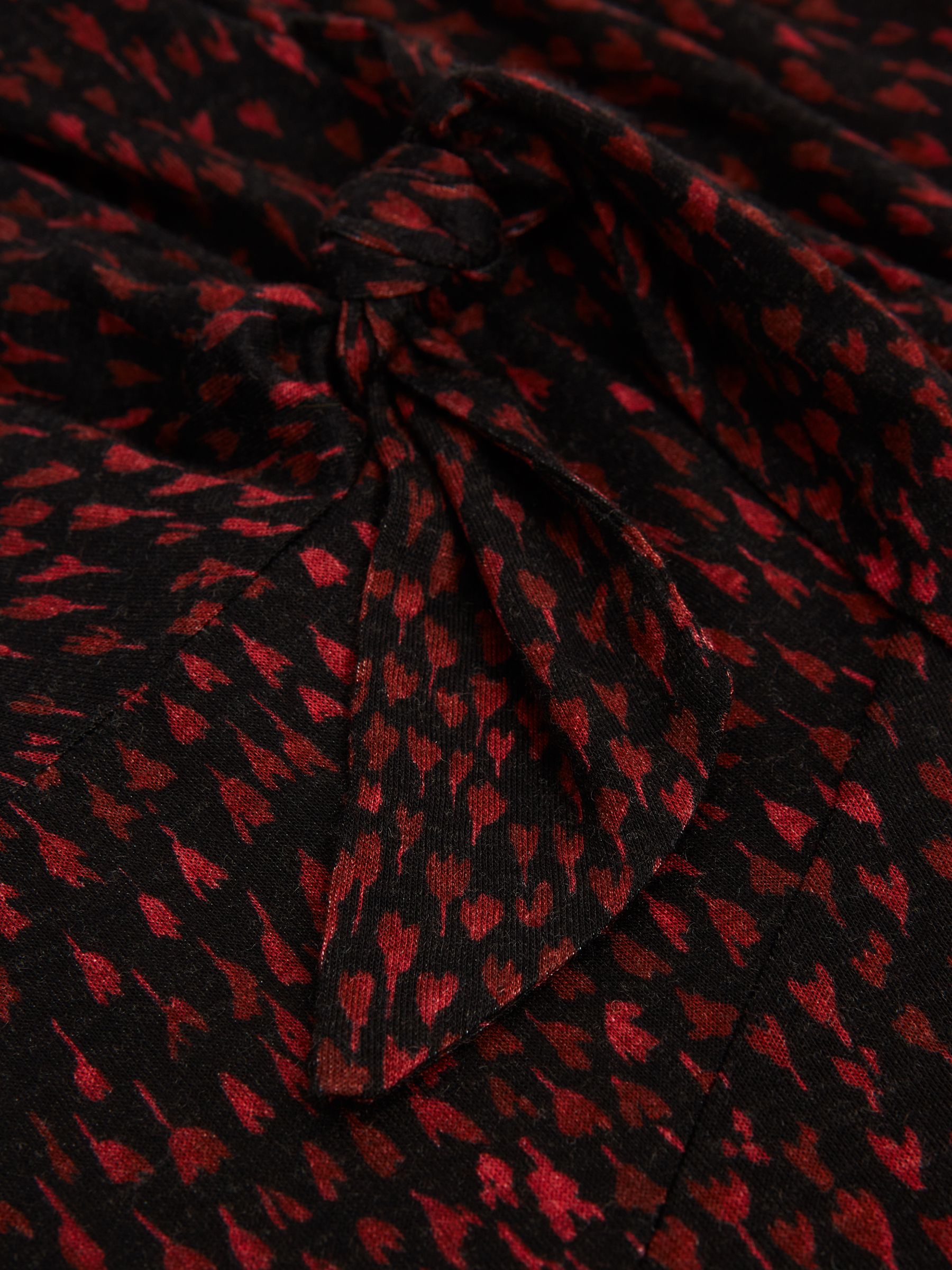 Printed Jersey Dress in Black Print - Image 7 of 7