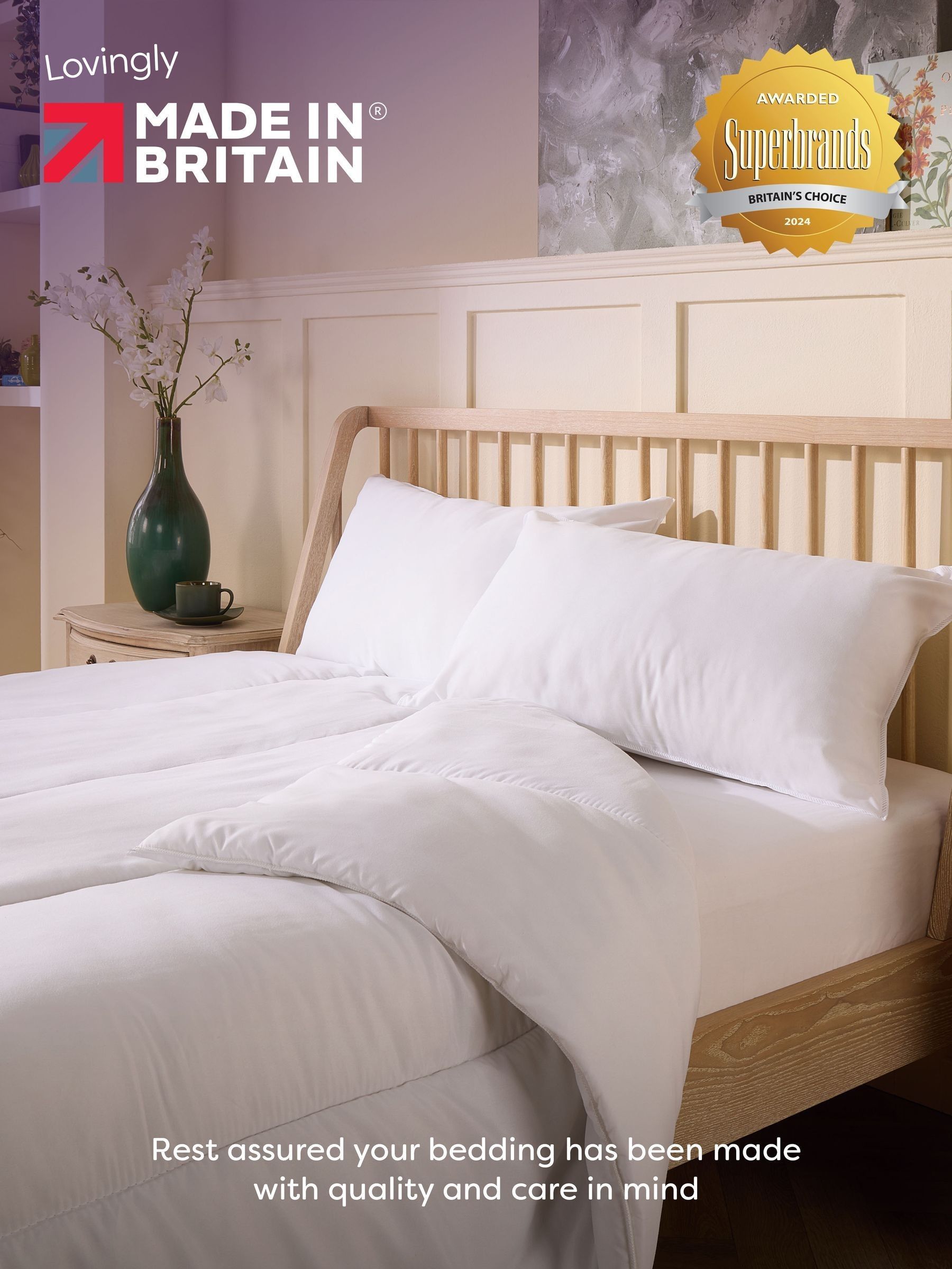 Slumberdown White Anti Allergy 4.5 tog Summer Duvet - Image 6 of 6