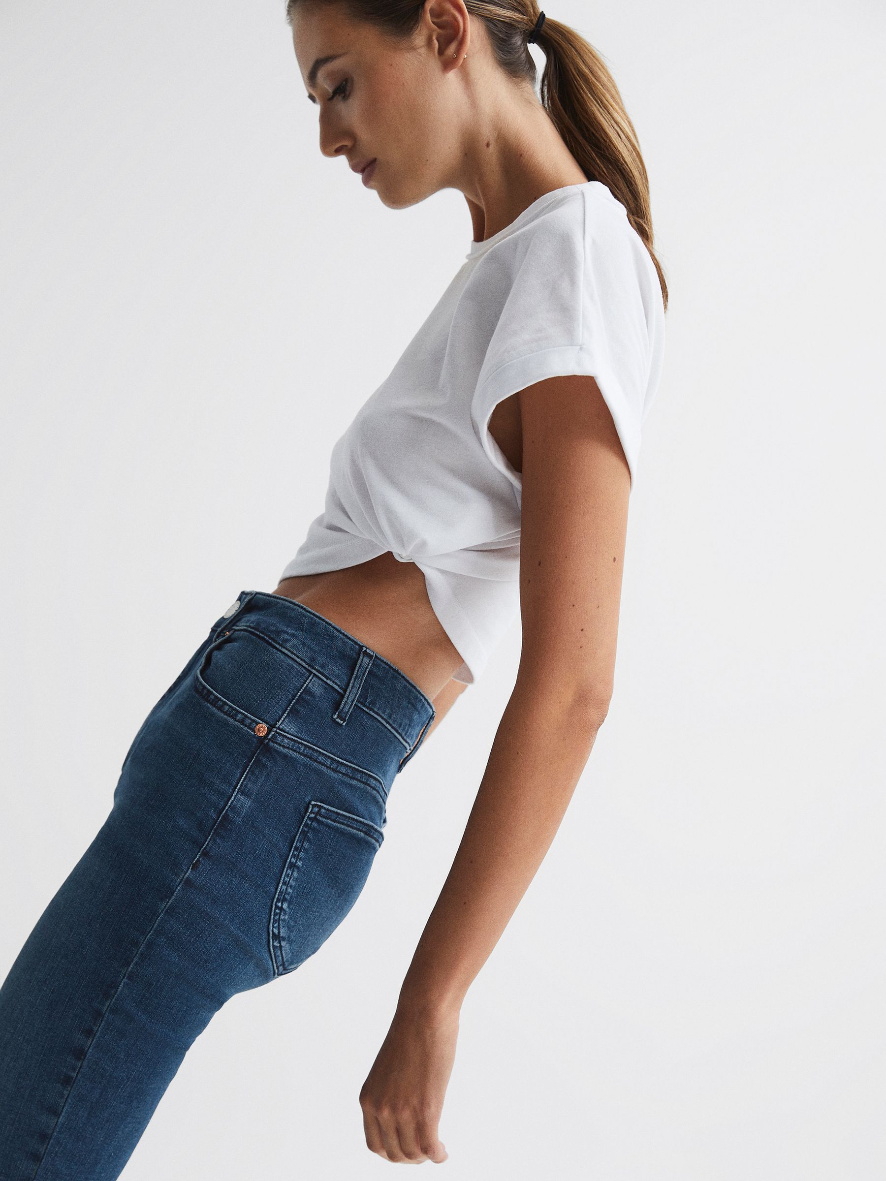 Džíny Contour High Passe zvonové barvy v inkoustové barvě - Obrázek 9 z 9