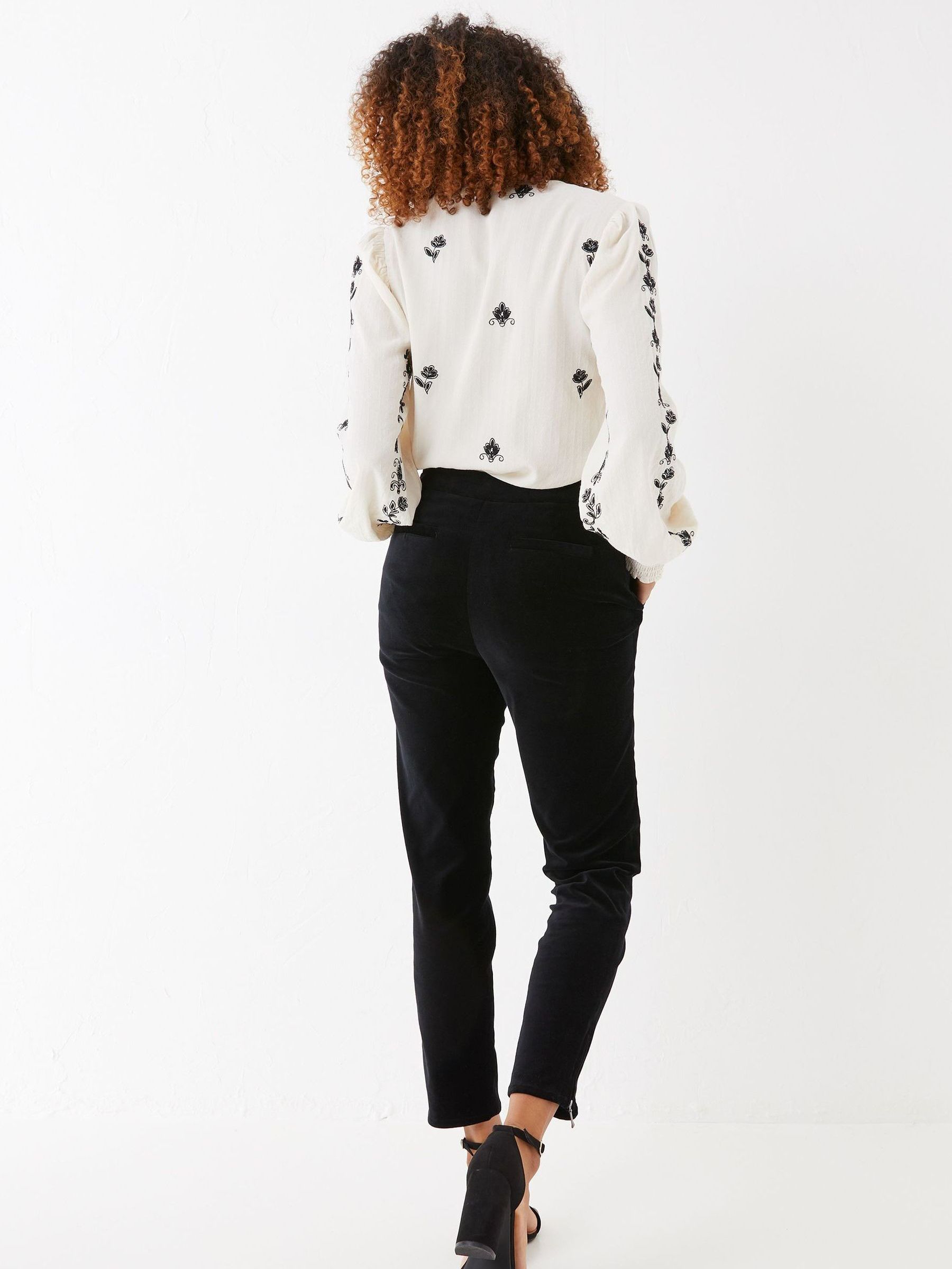 Isobelle Velvet Black Trousers - Image 2 of 5