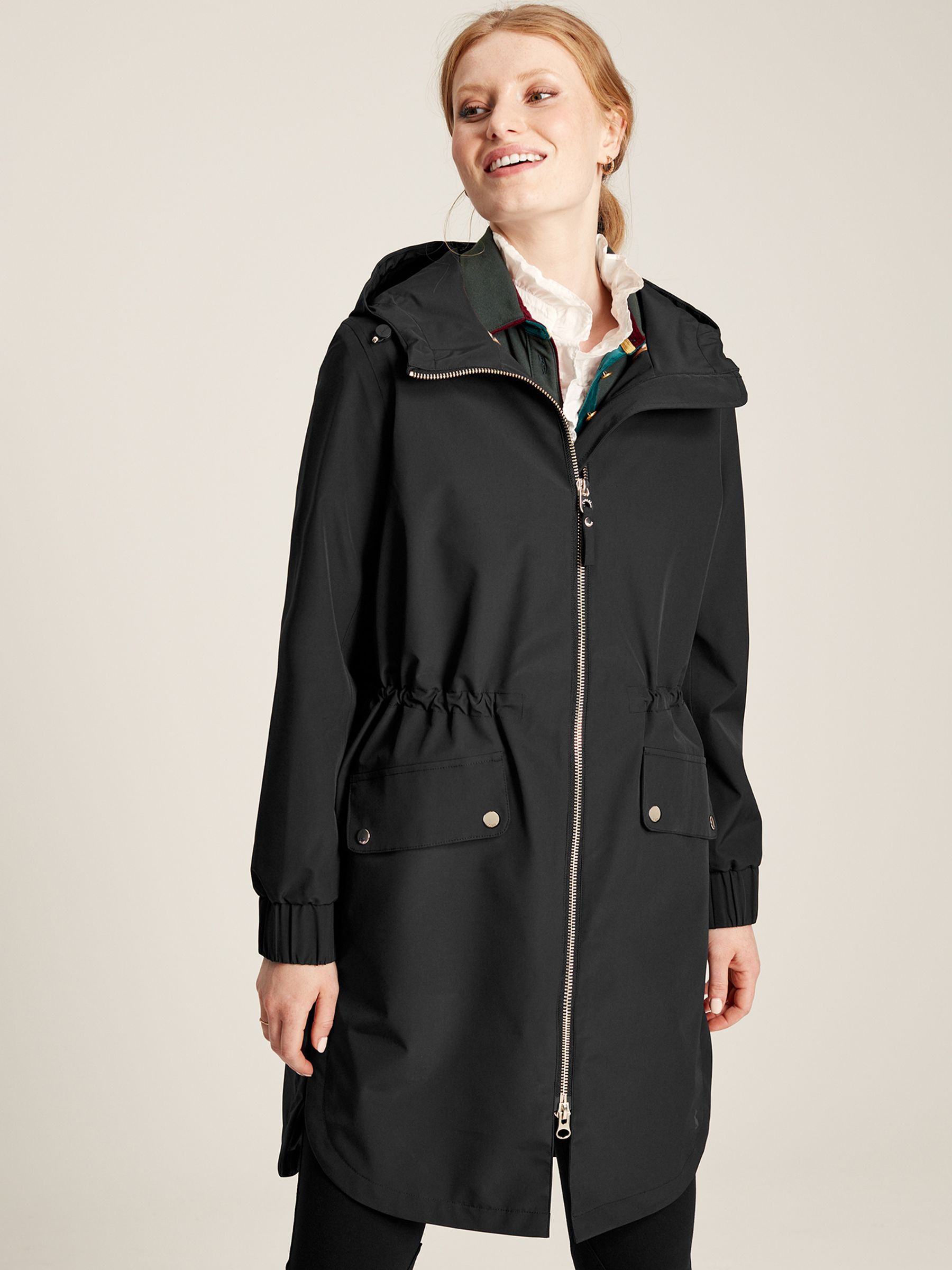 Elmfield Black Waterproof Raincoat With Hood - Image 2 of 8