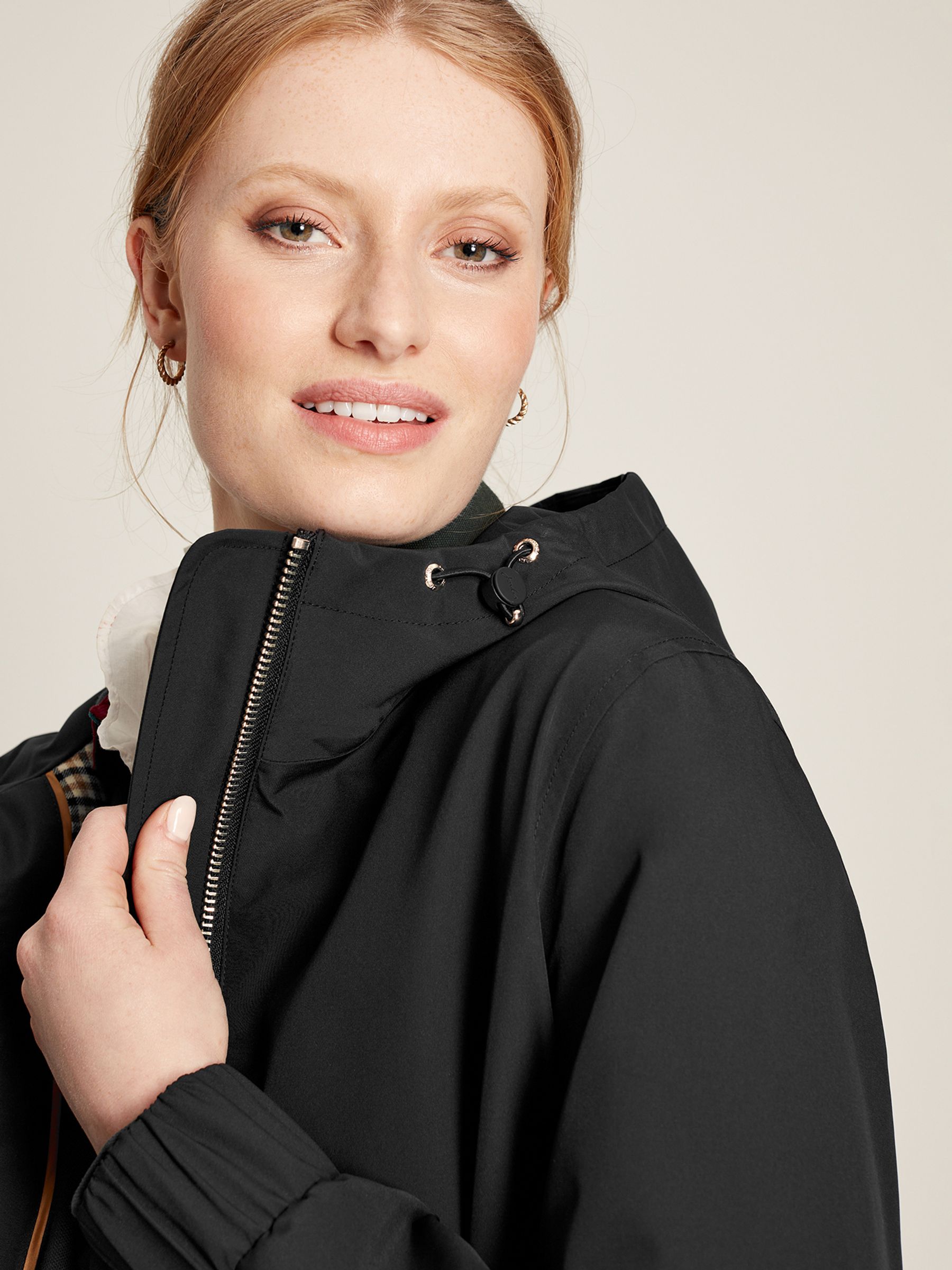 Elmfield Black Waterproof Raincoat With Hood - Image 6 of 8