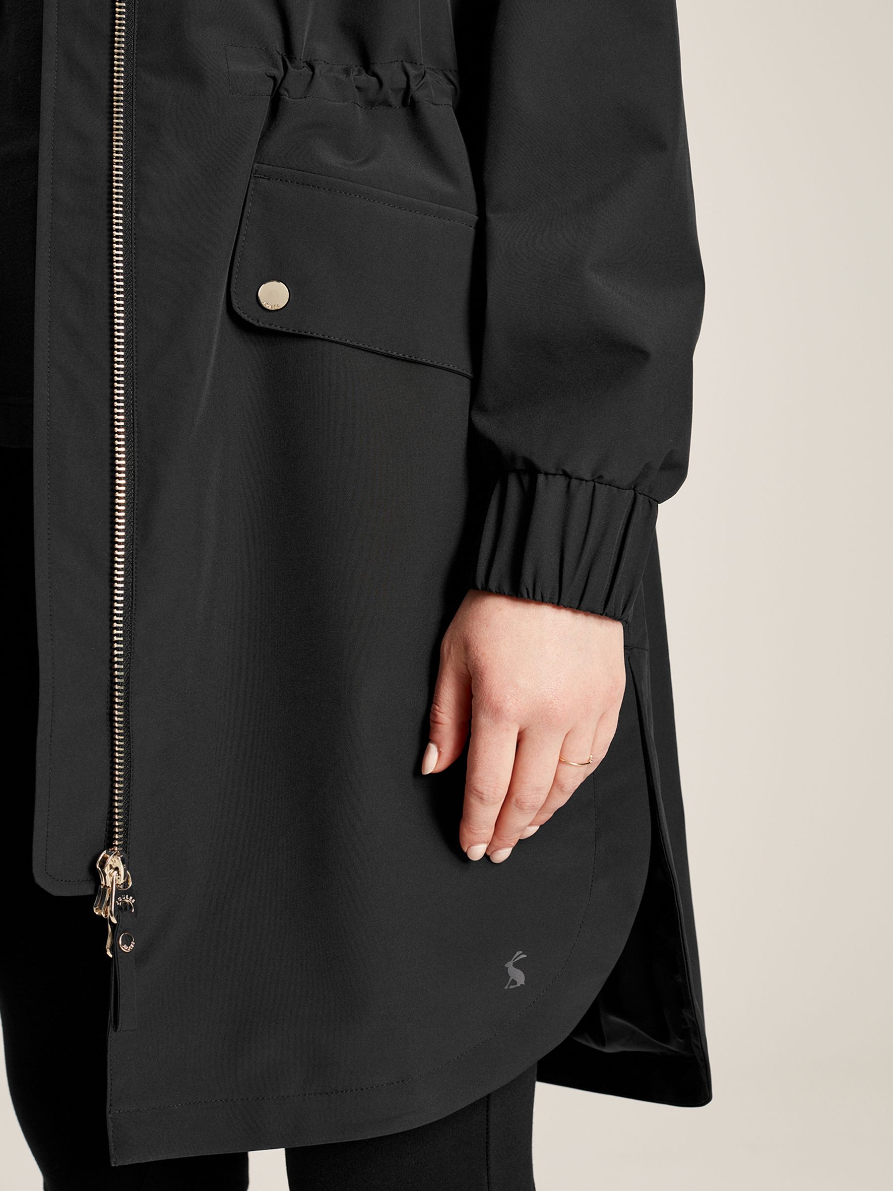 Elmfield Black Waterproof Raincoat With Hood - Image 7 of 8