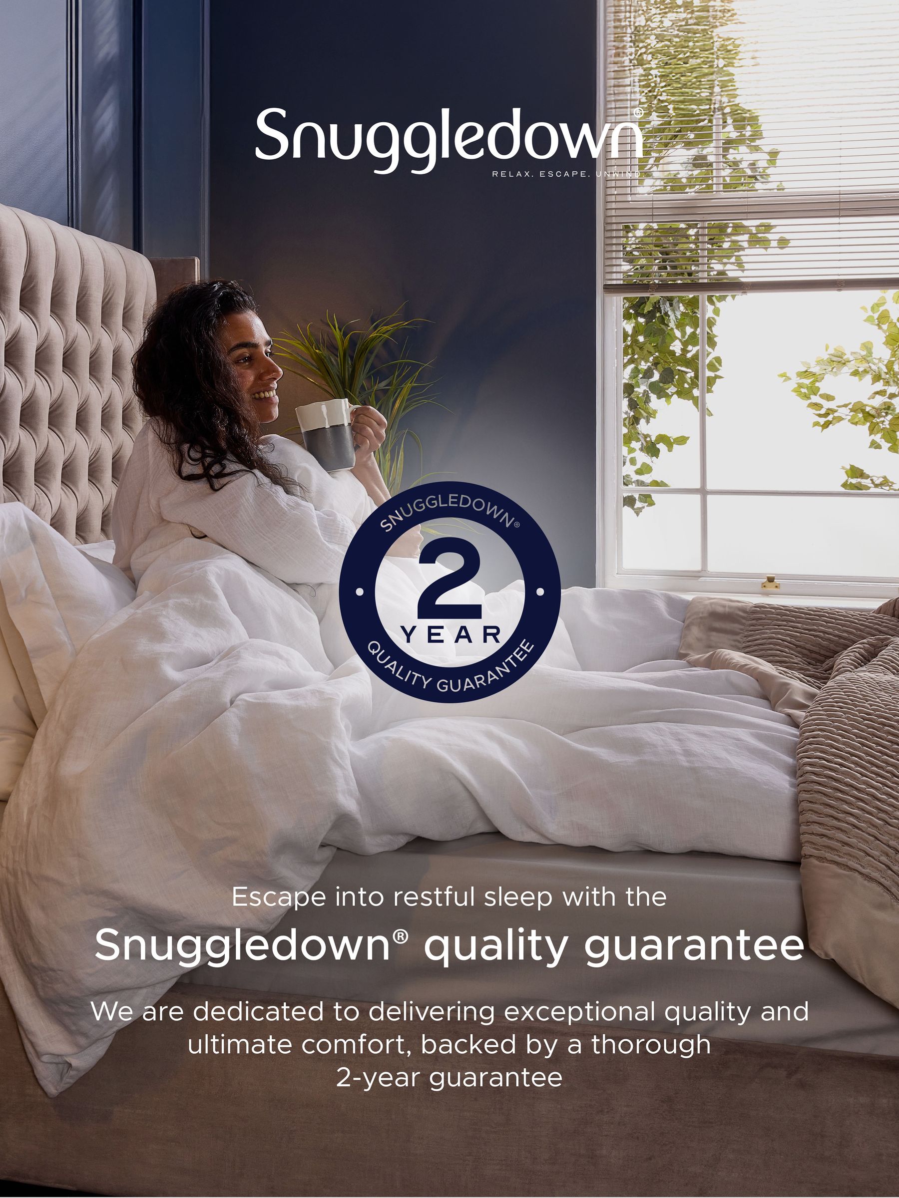 Snuggledown White Hungarian Goose Down 13.5 Tog All Season Duvet - Image 10 of 10