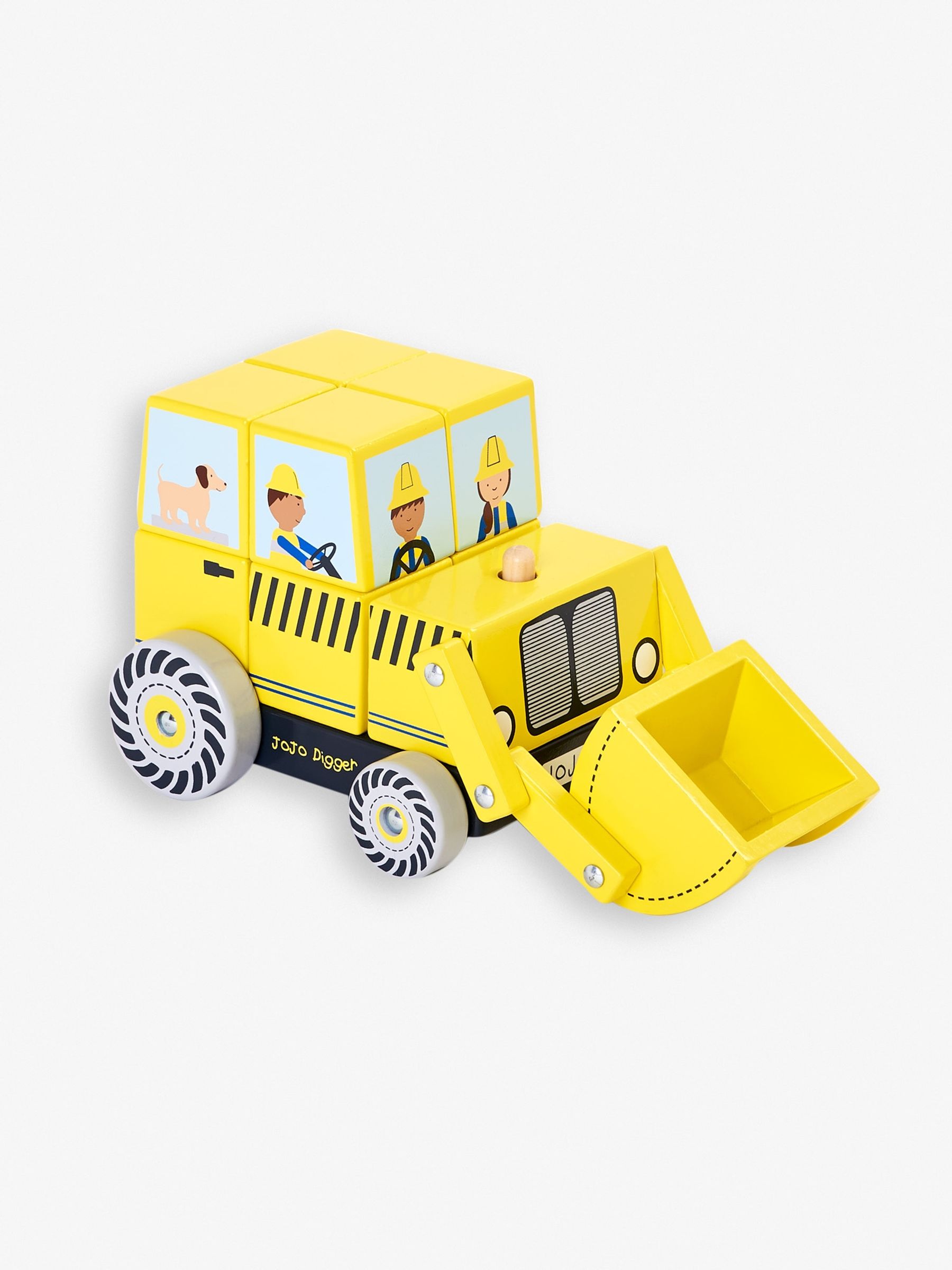 Digger Wooden Block Stacker - Image 2 of 5