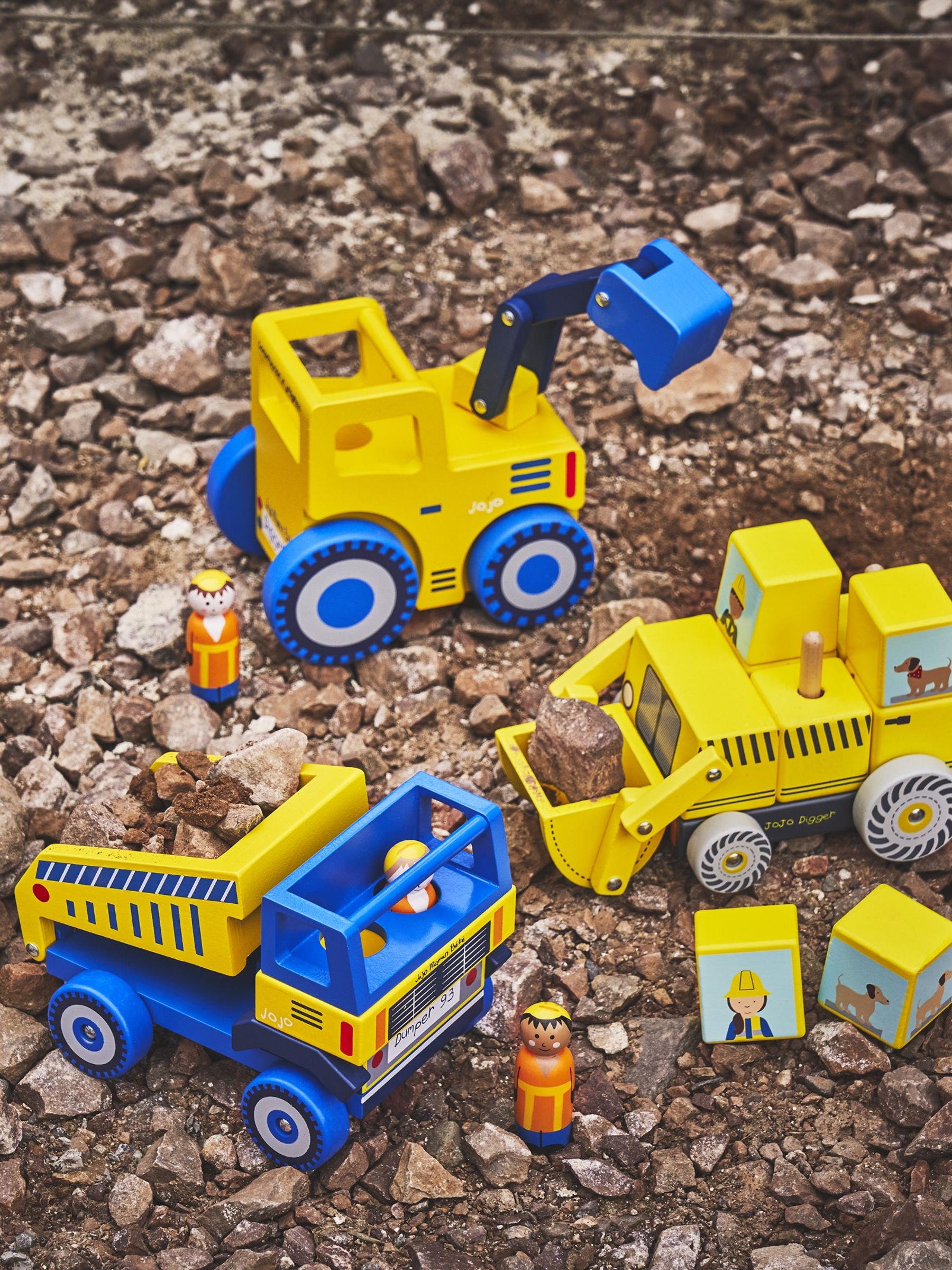 Digger Wooden Block Stacker - Image 3 of 5