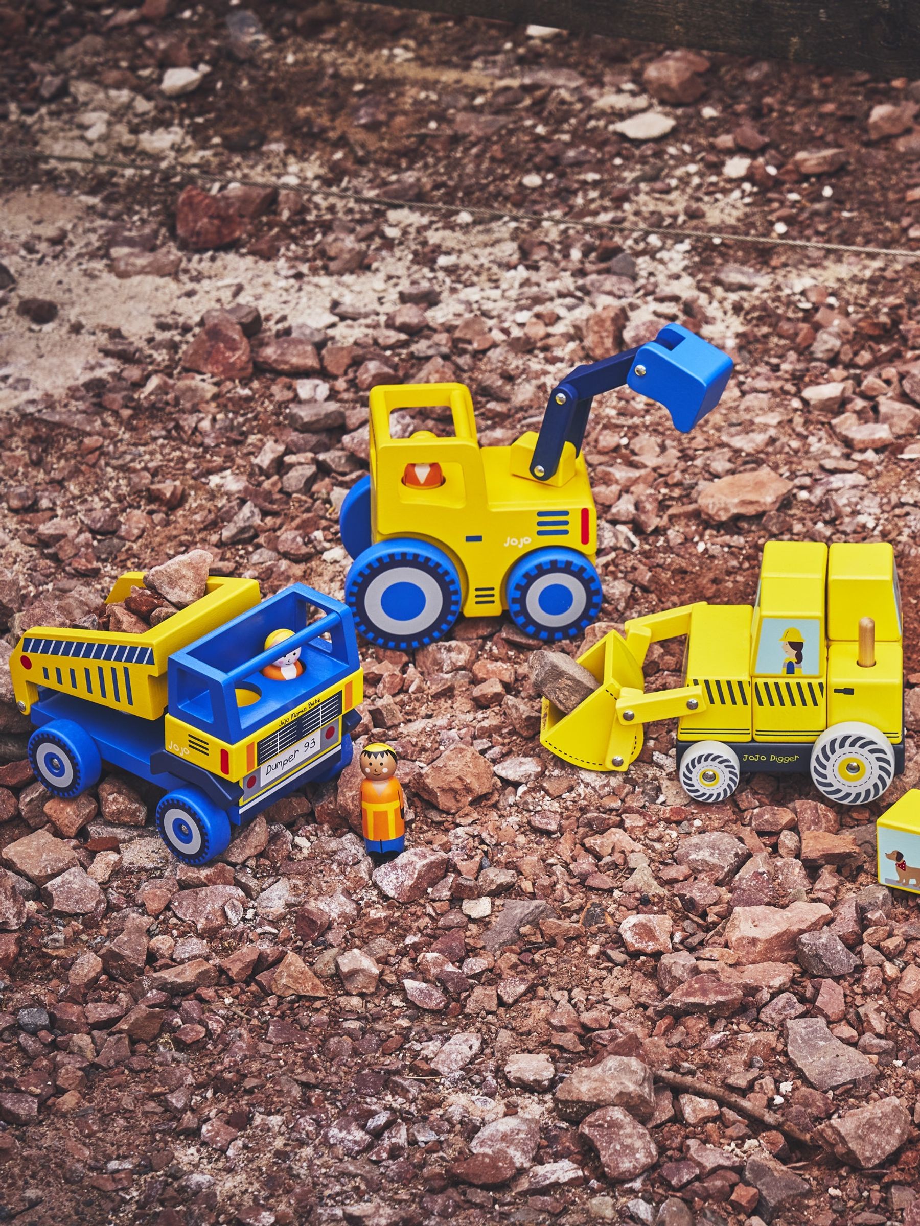 Digger Wooden Block Stacker - Image 4 of 5