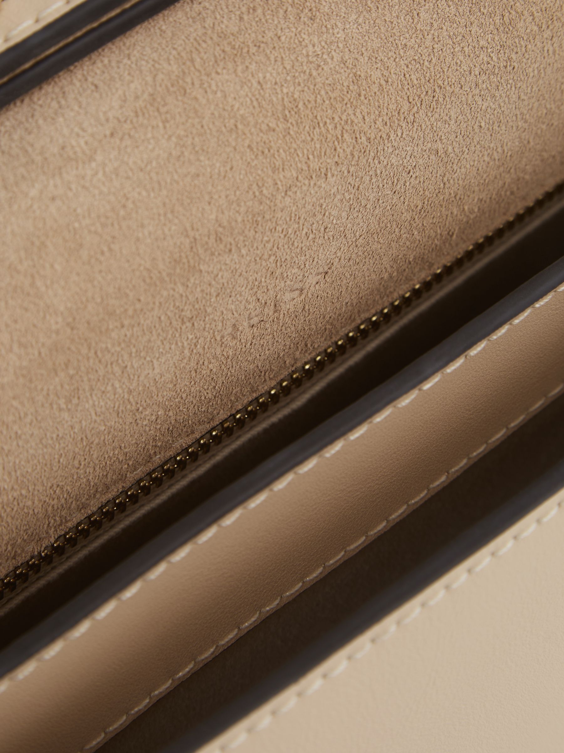 Leather Concertina Cross-body Bag in Buttermilk - Image 2 of 4