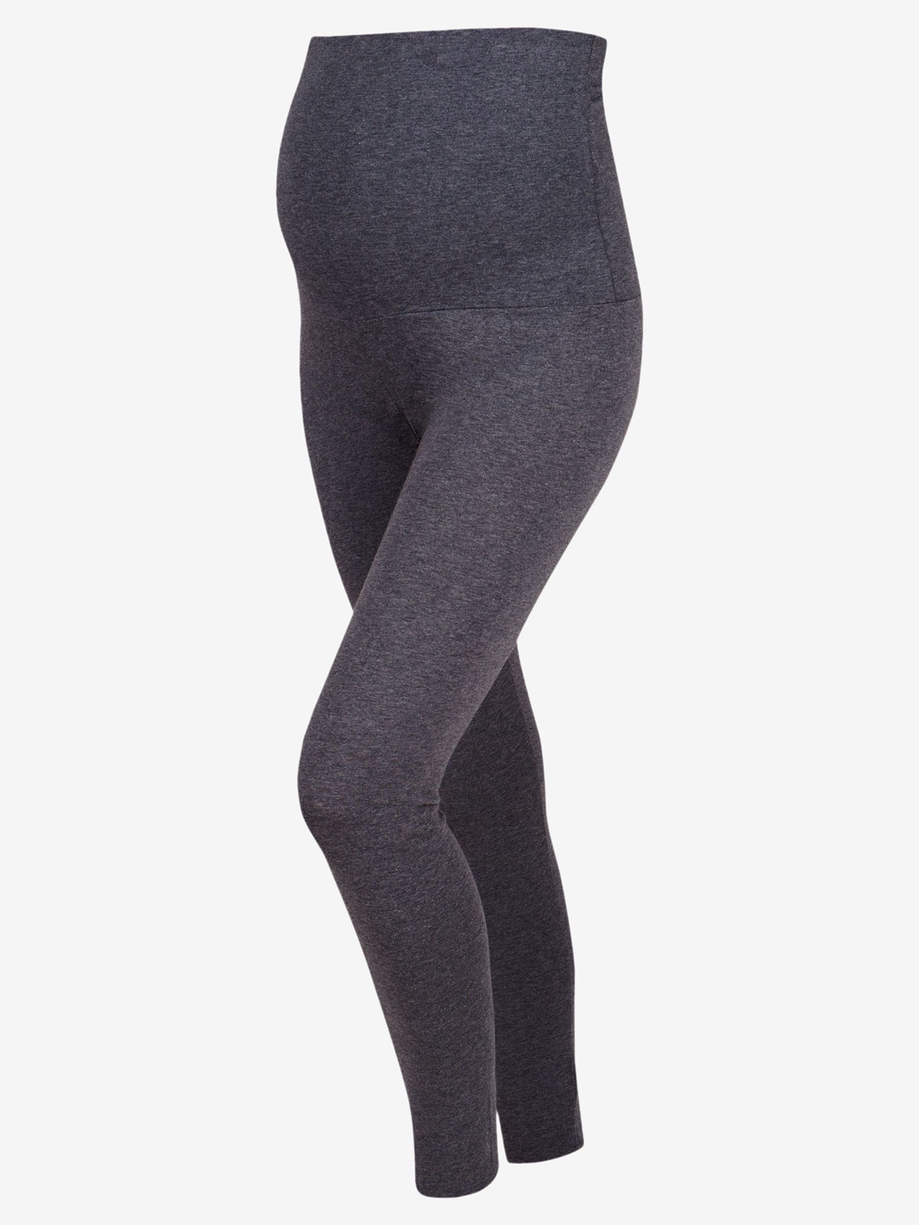 Charcoal Grey Cotton Rich Maternity Leggings - Image 5 of 5