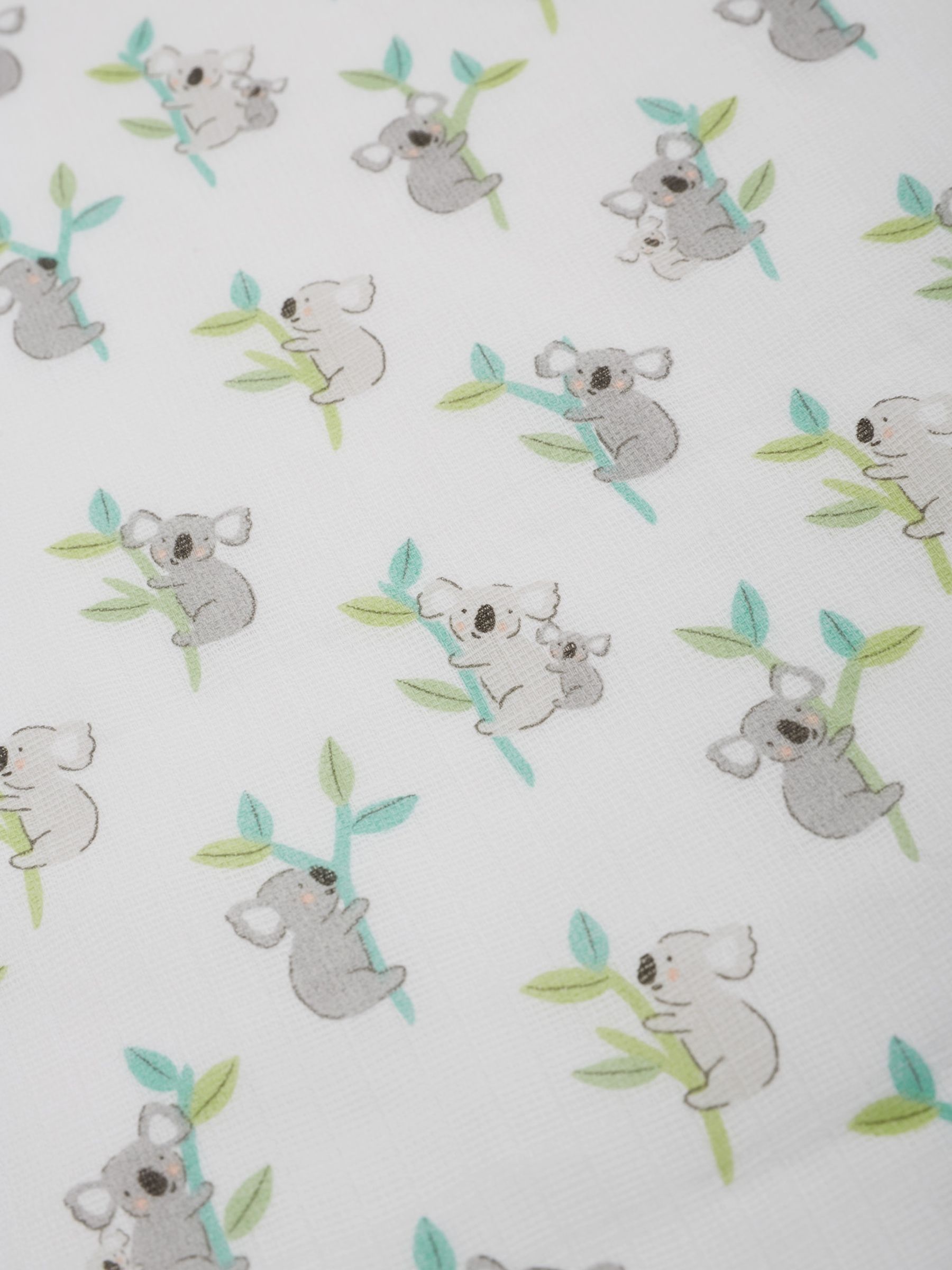 Extra Large Koala Print Muslin in Grey - Image 3 of 3