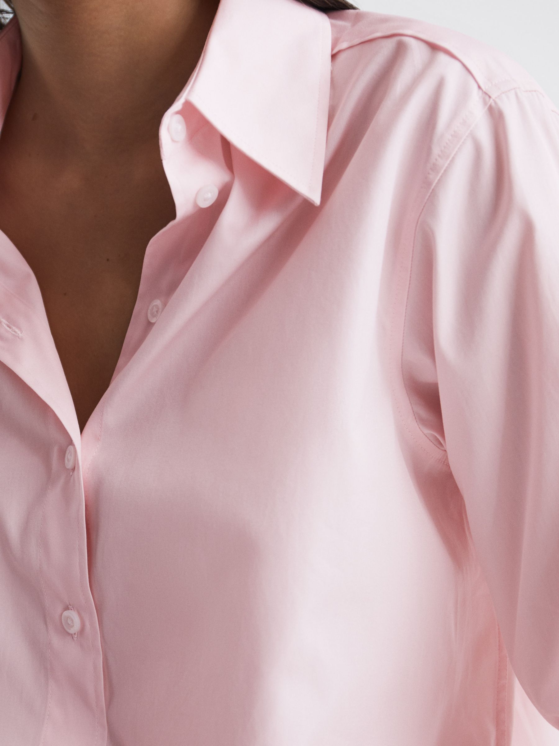 Cotton Shirt in Light Pink - Image 4 of 5