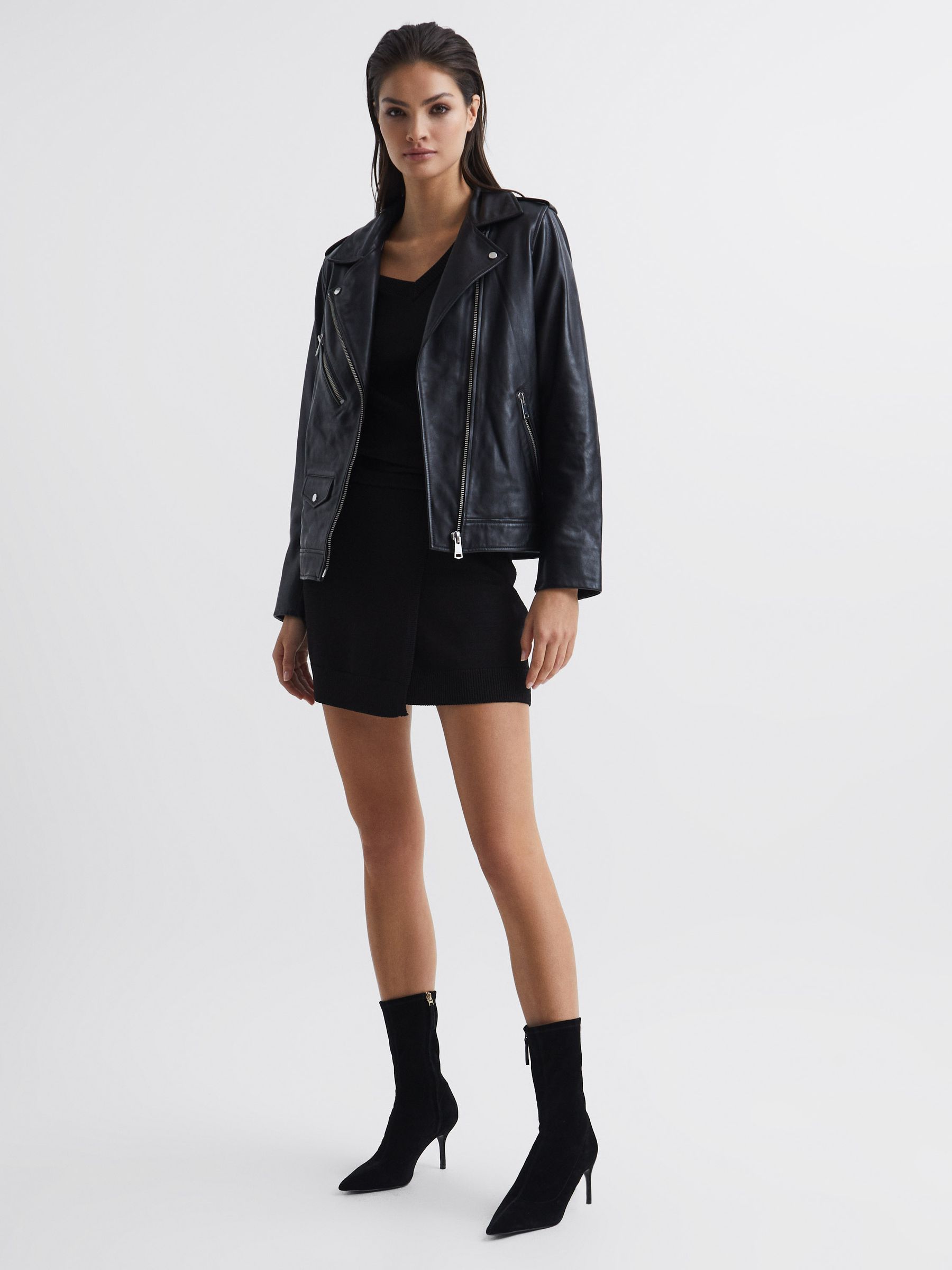 Knitted Bodycon Dress in Black - Image 7 of 7