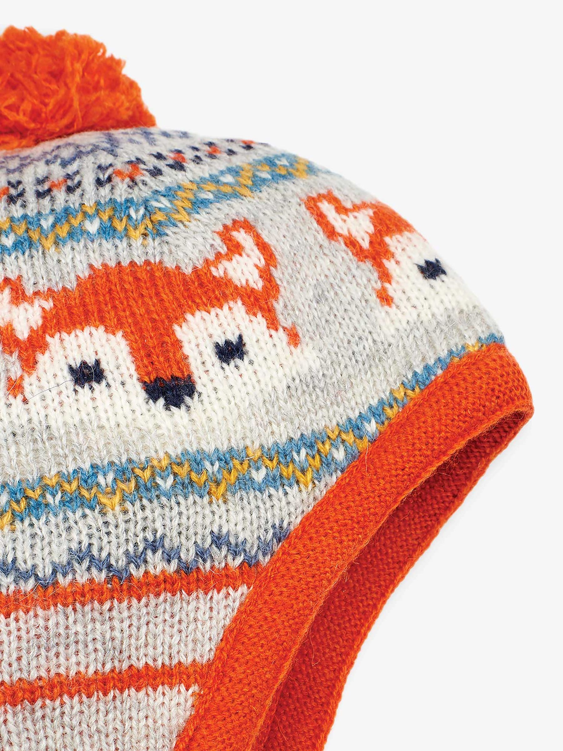Grey Fox Fairisle Pattern Hat - Image 2 of 2