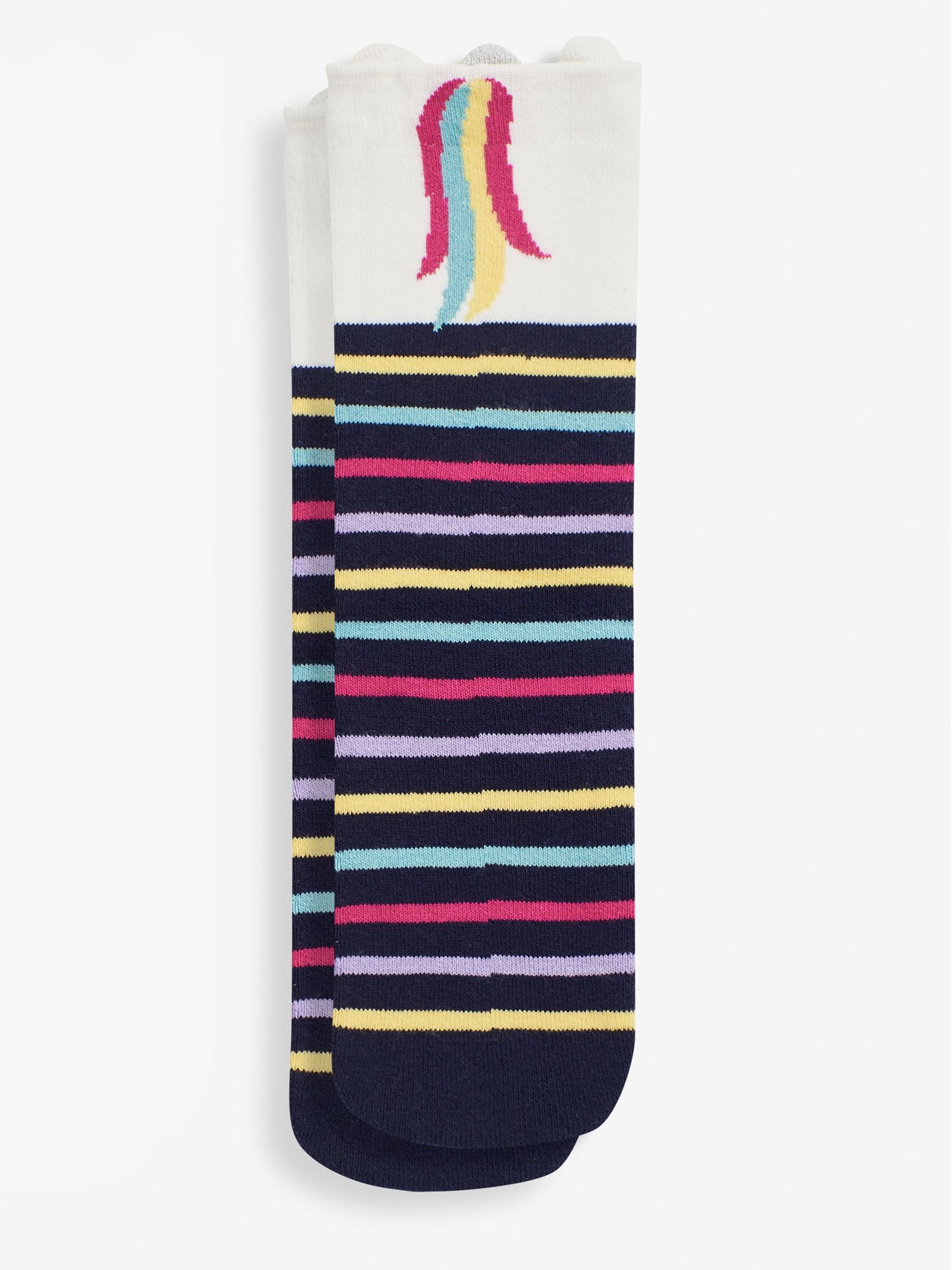Navy Unicorn Welly Socks - Image 1 of 2