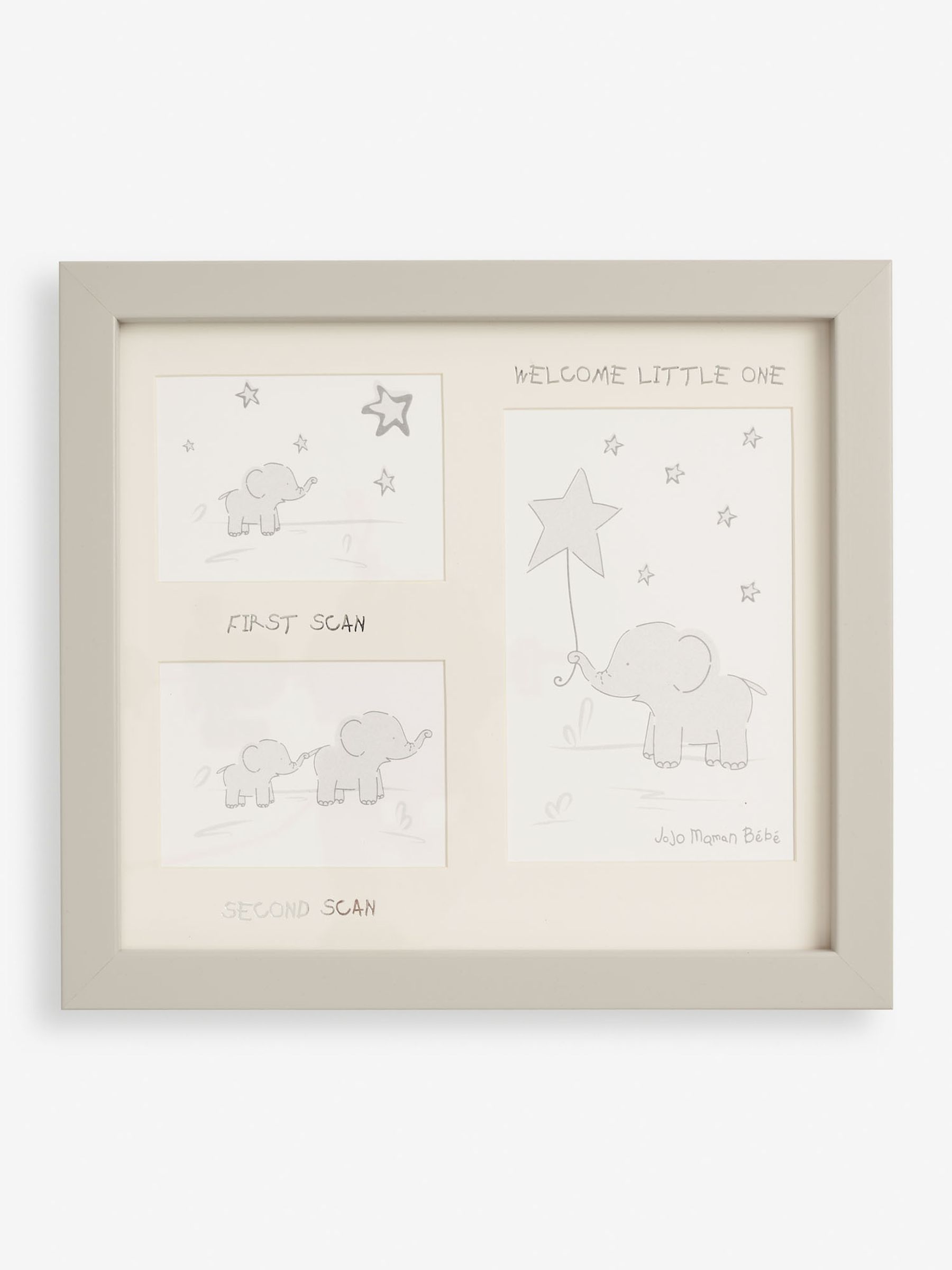 Baby Scan Photo Frame in Grey - Image 2 of 2