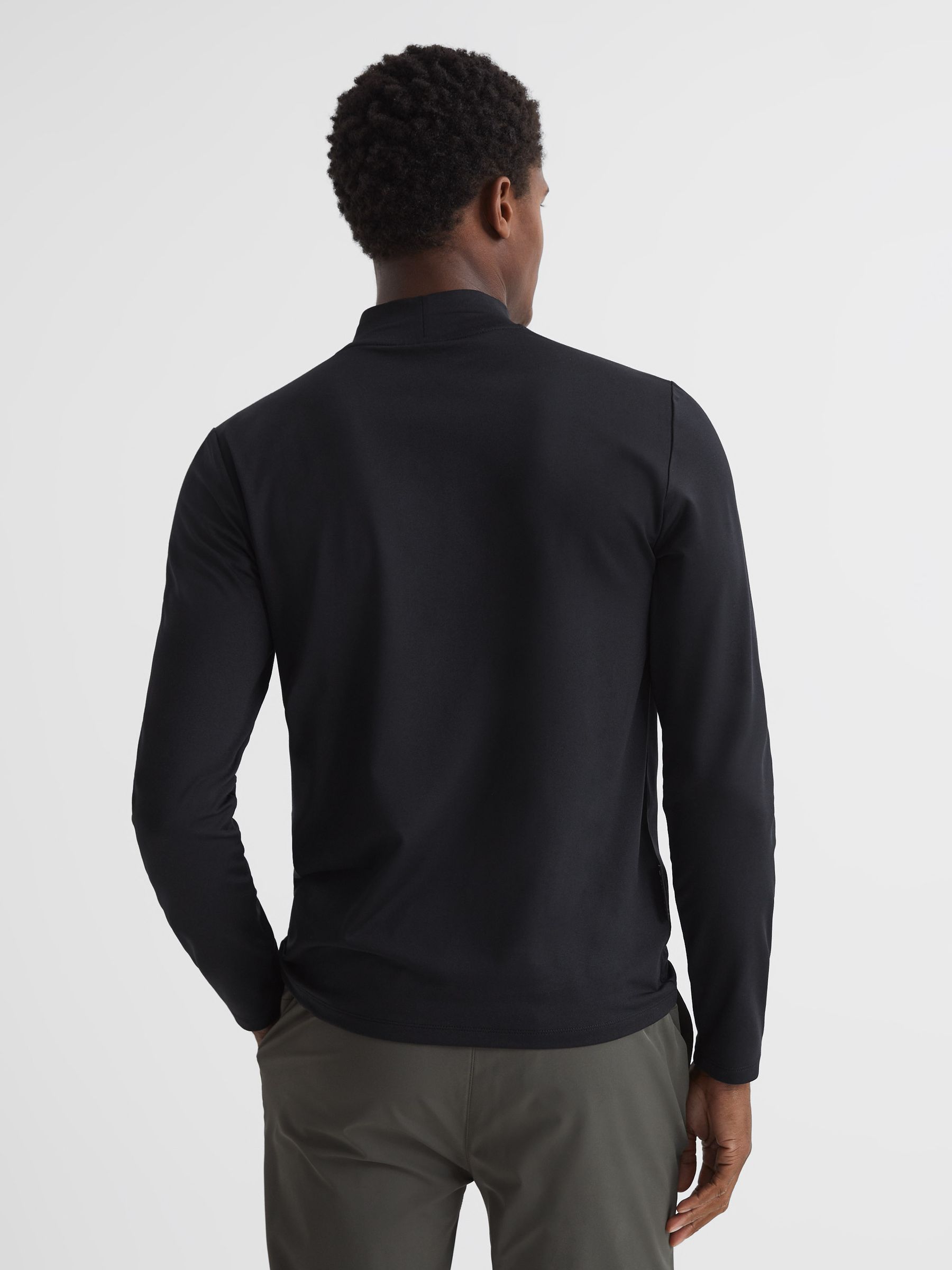Stand Turtle Neck Jersey Top in Black - Image 5 of 5