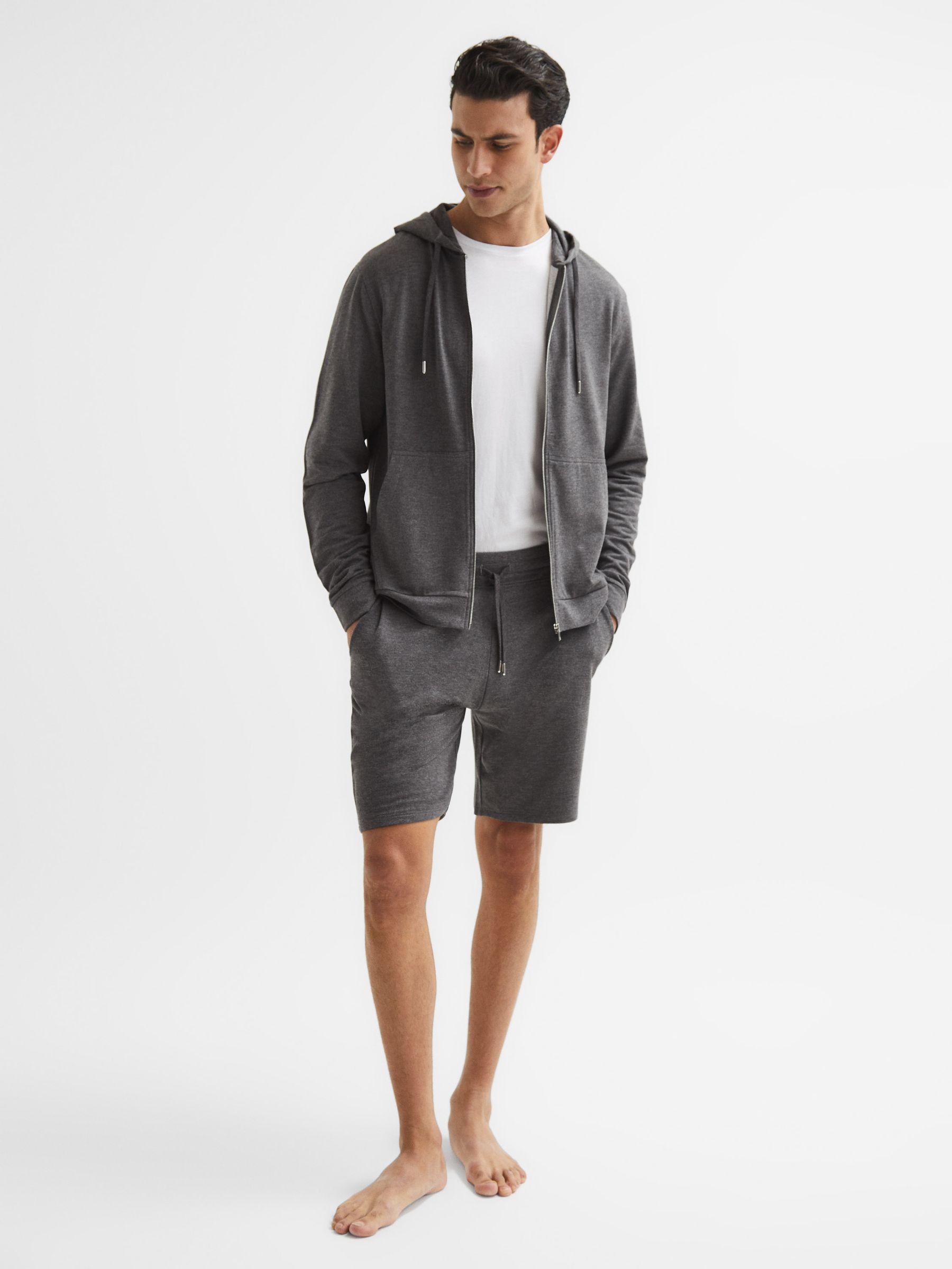 Short en jersey gris foncé - Image 3 of 6