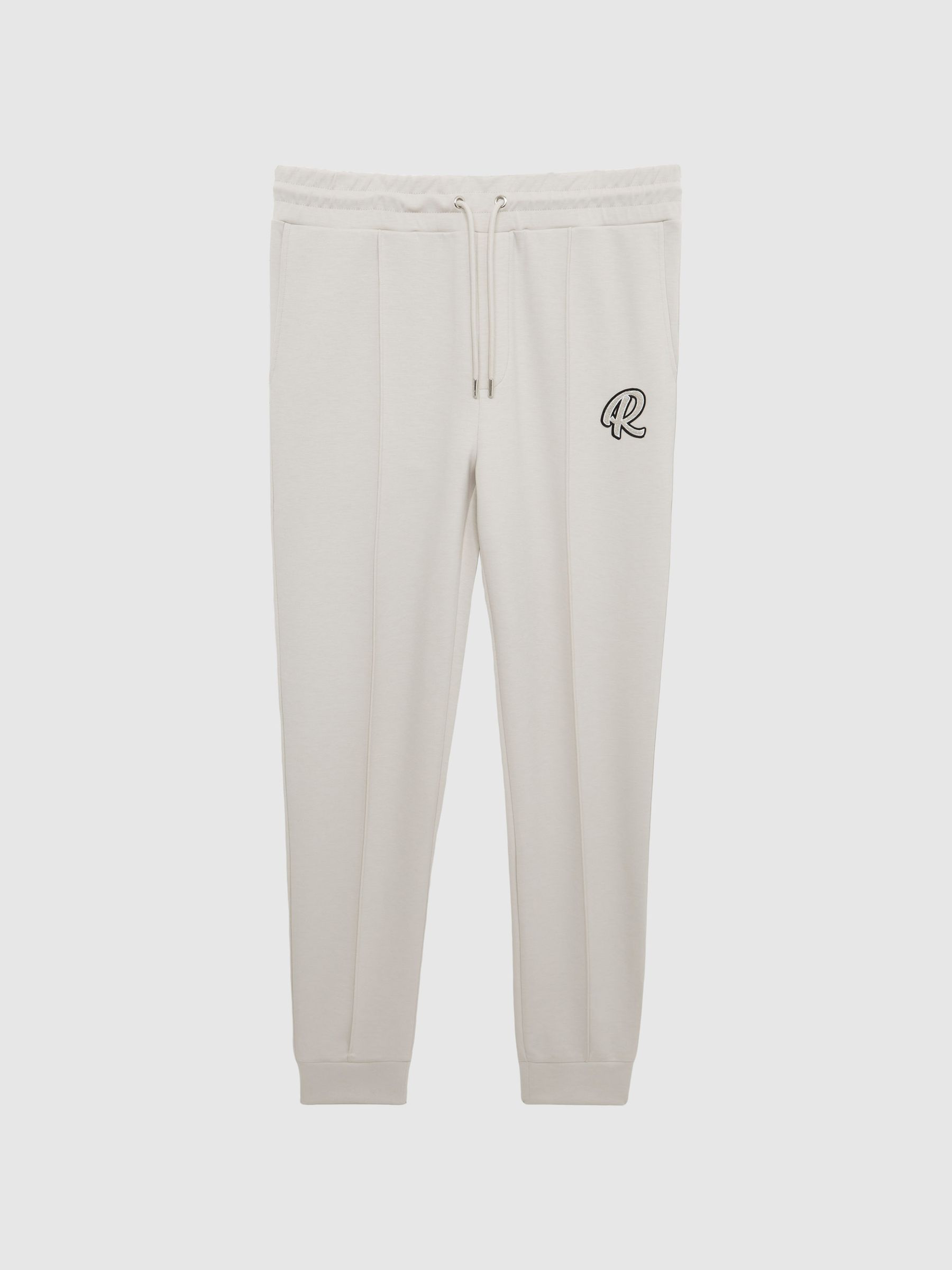 Logo Drawstring Loungewear Joggers in Off White - Image 2 of 6