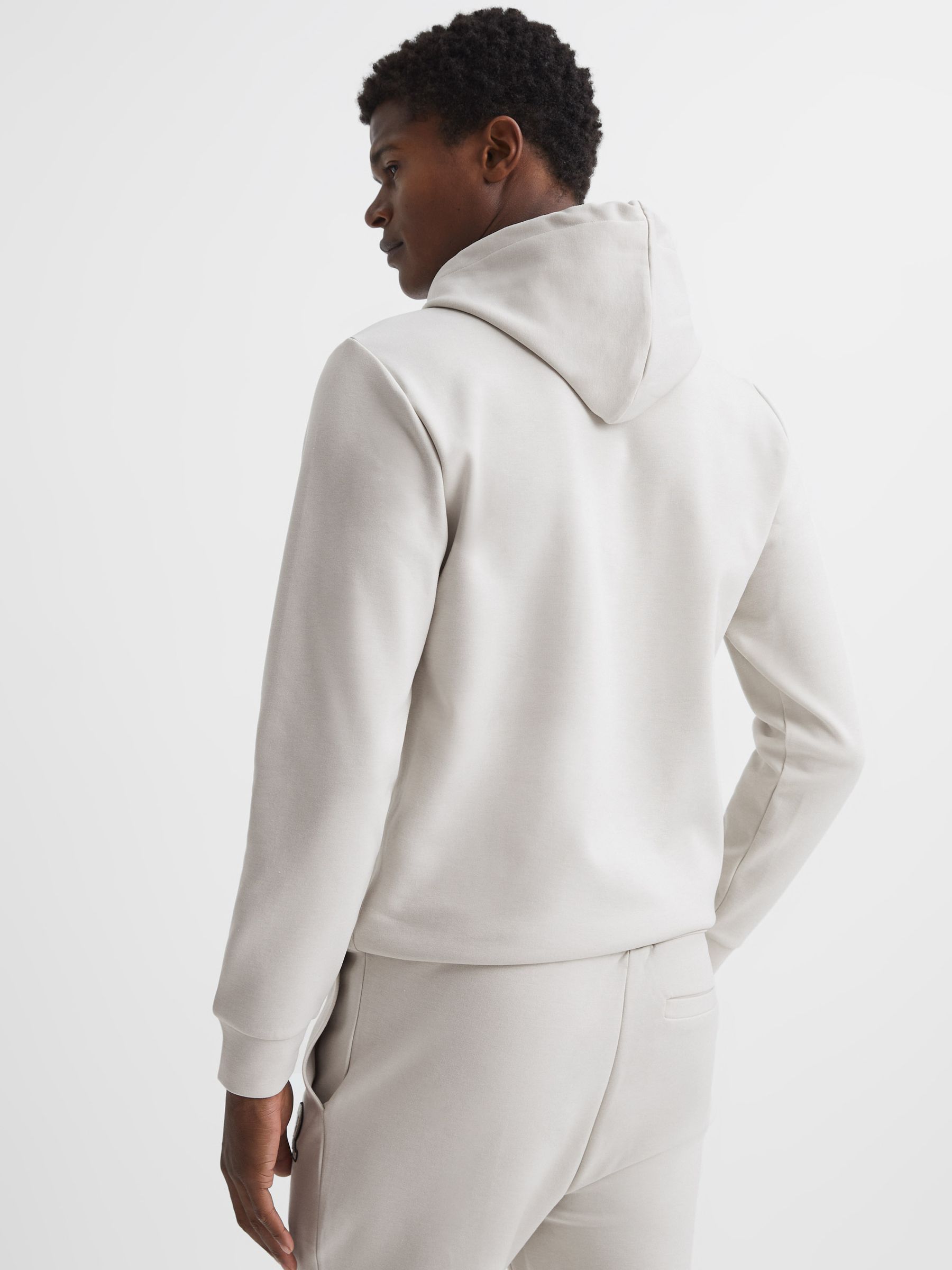 Logo Loungewear Hoodie in Off White - Image 10 of 11