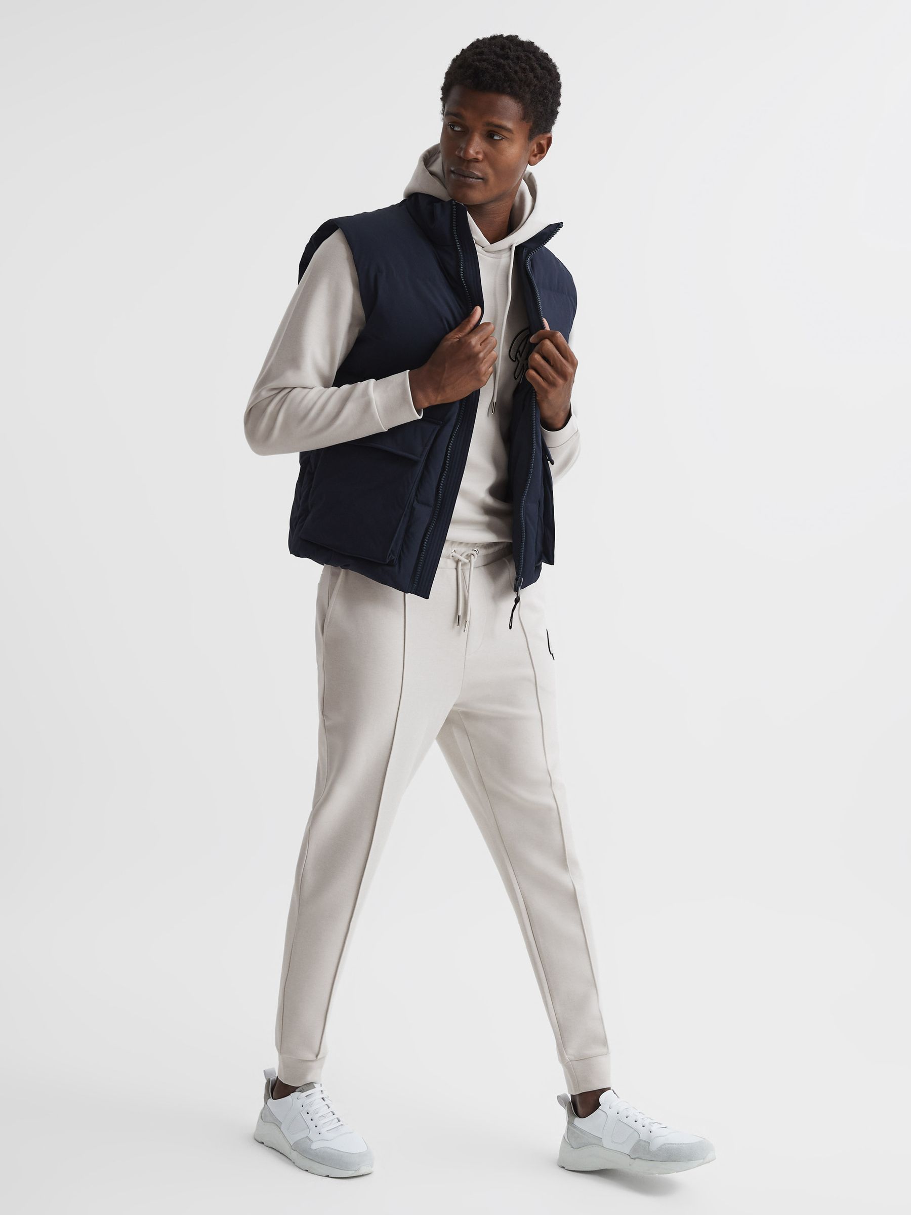 Logo Loungewear Hoodie in Off White - Image 6 of 11