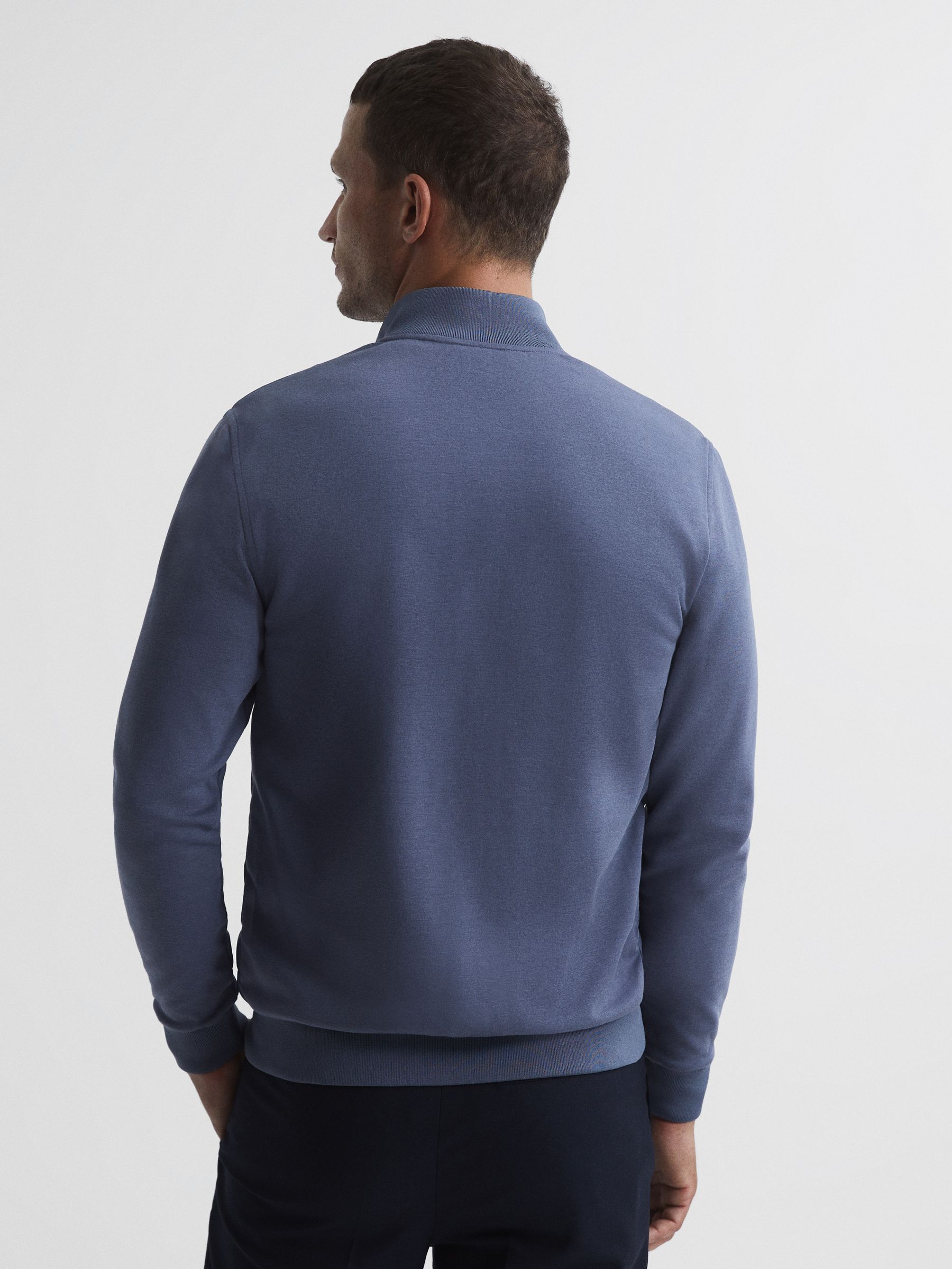 Quilted Hybrid Jacket in Airforce Blue - Image 5 of 7