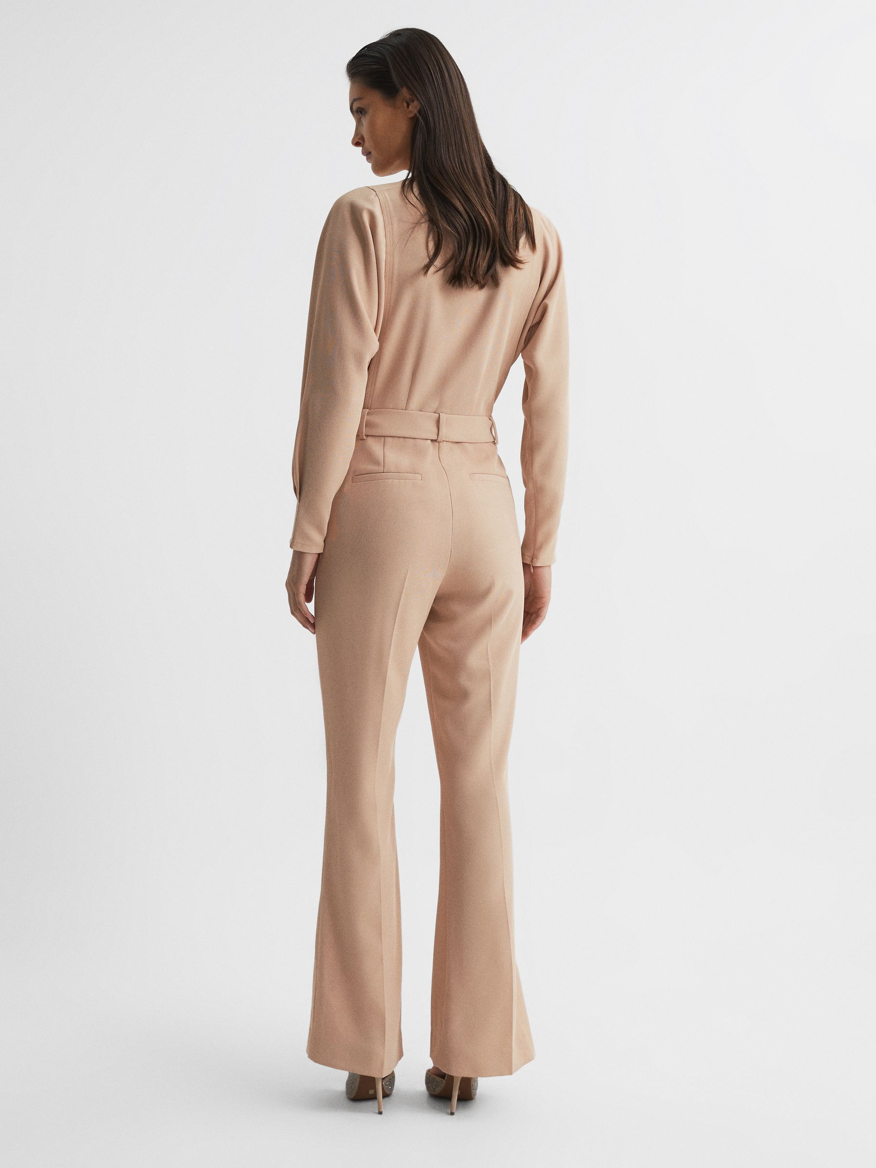 Tenger - Nude jumpsuit met wijde pijpen - Image 5 of 7