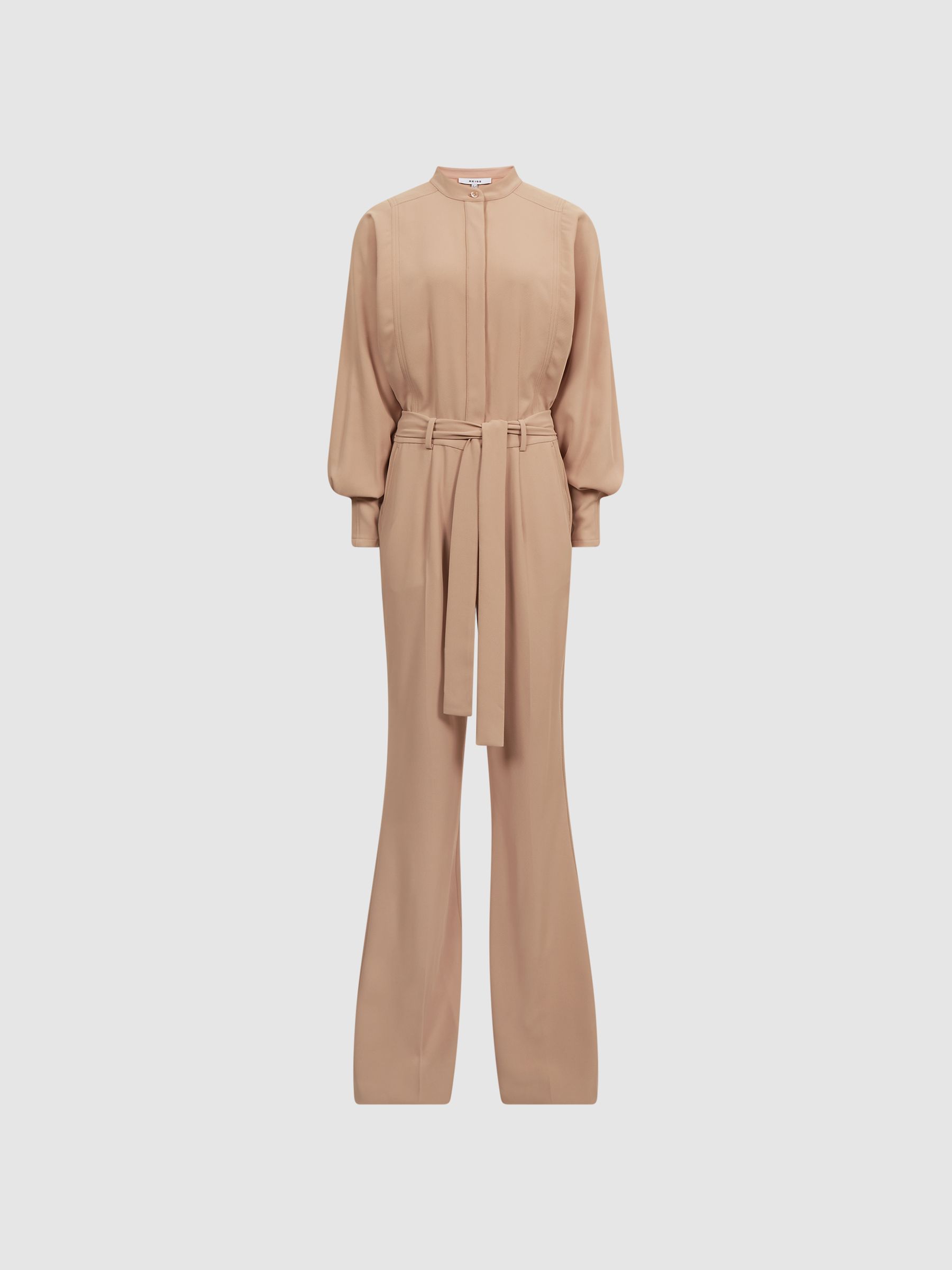 Wide Leg Jumpsuit in Nude - Image 2 of 7