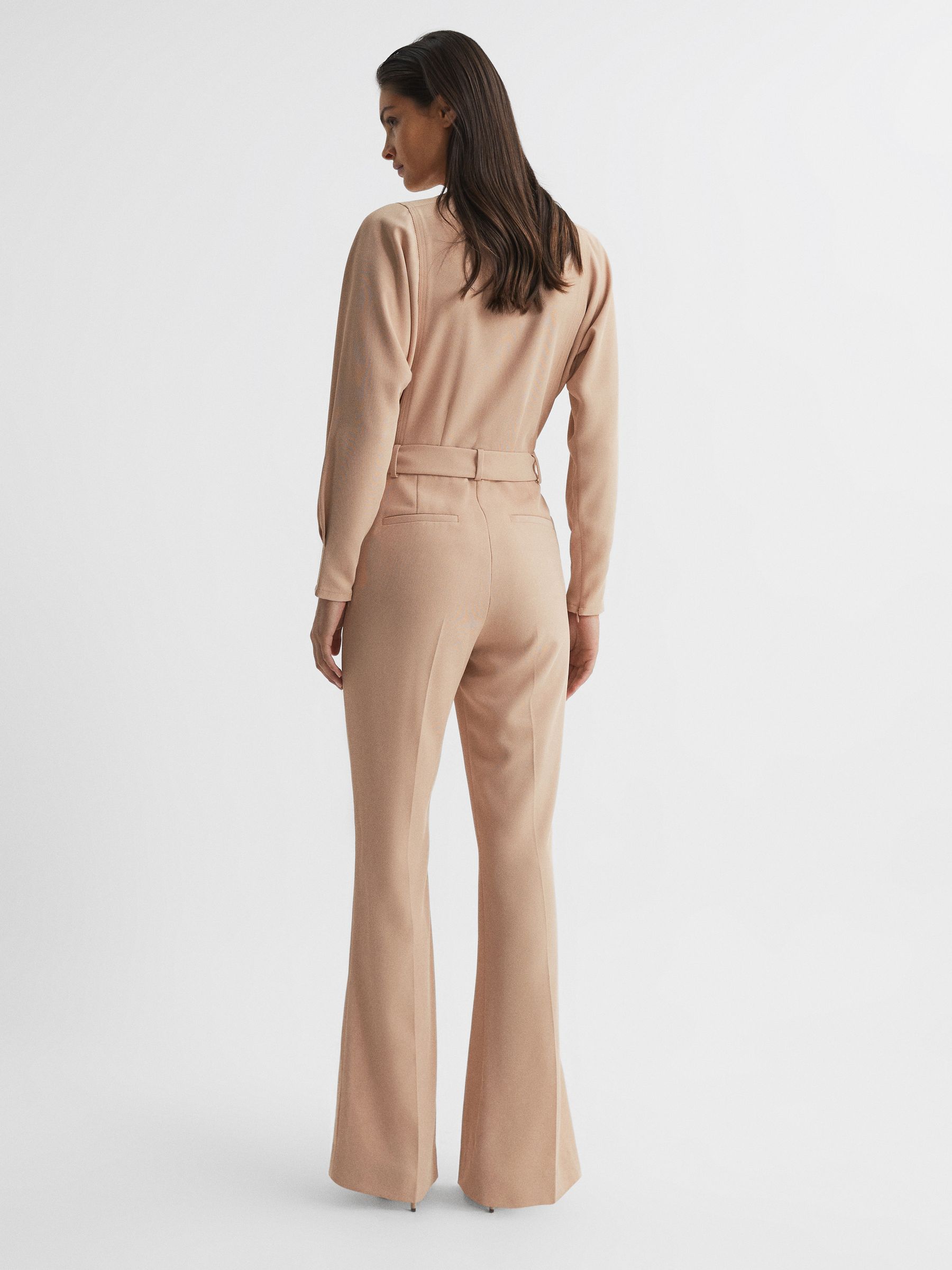 Wide Leg Jumpsuit in Nude - Image 5 of 7