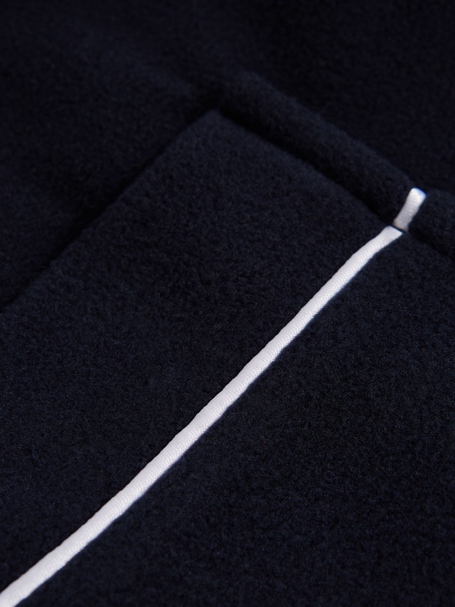 4-9 yrs Piped Fleece Nightwear Dressing Gown in Navy - Image 7 of 7