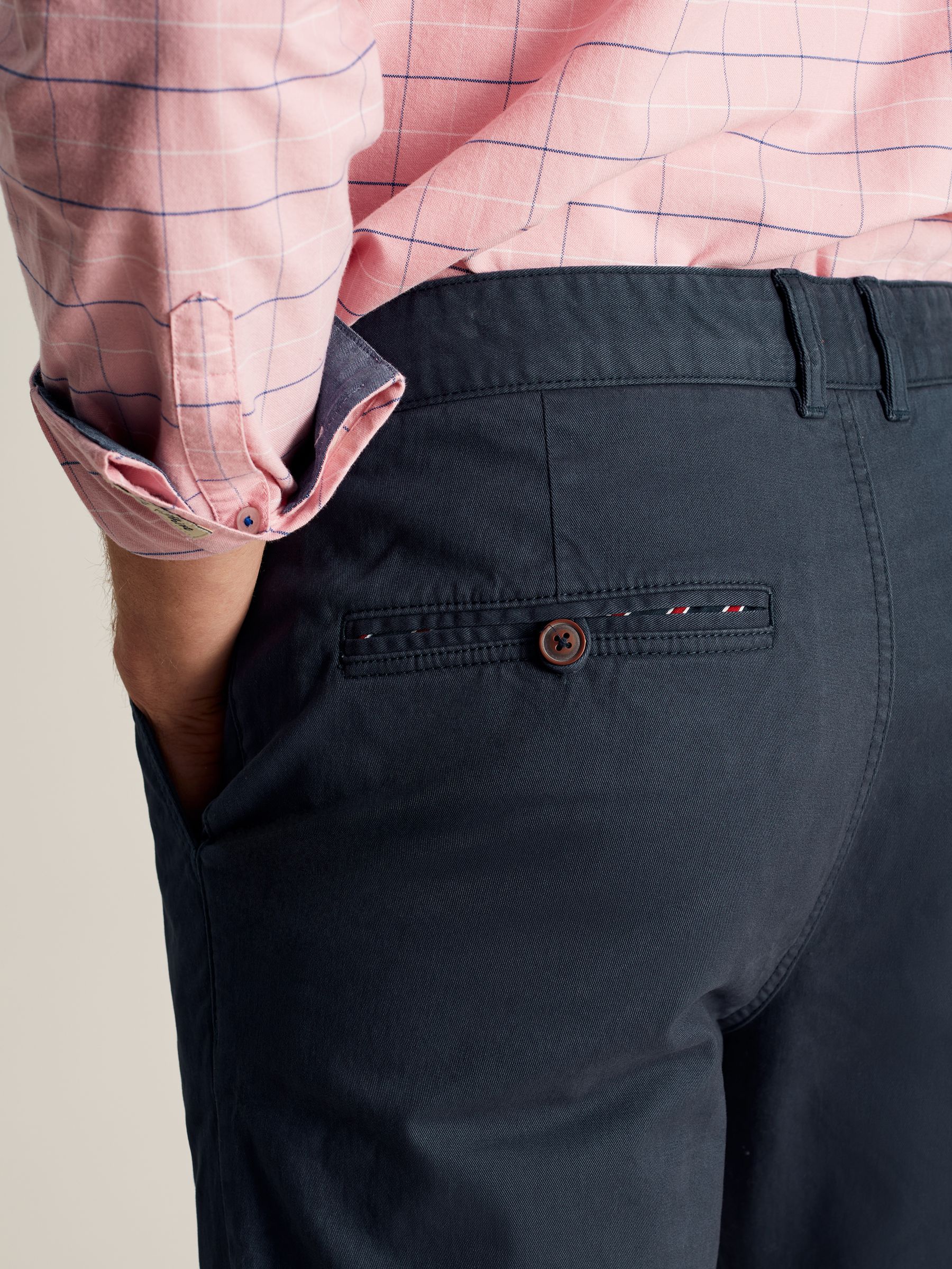 Stamford Navy Blue Slim Fit Chinos - Image 5 of 5