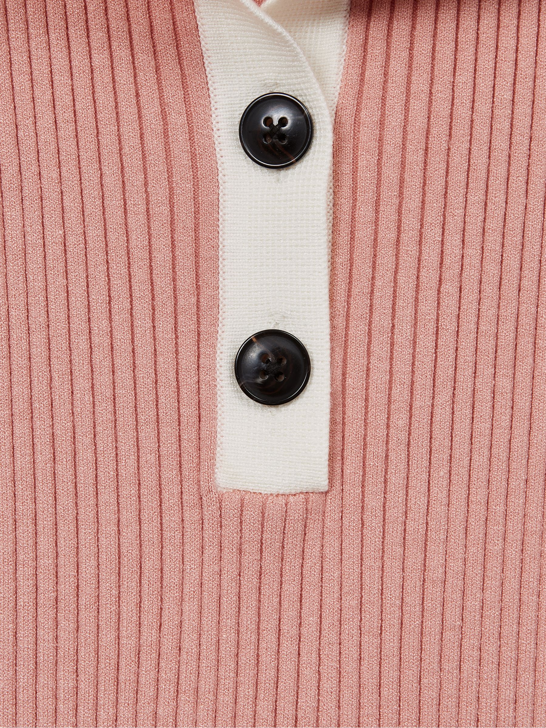 9-12 yrs Colourblock Knitted Dress in Pink - Image 6 of 6
