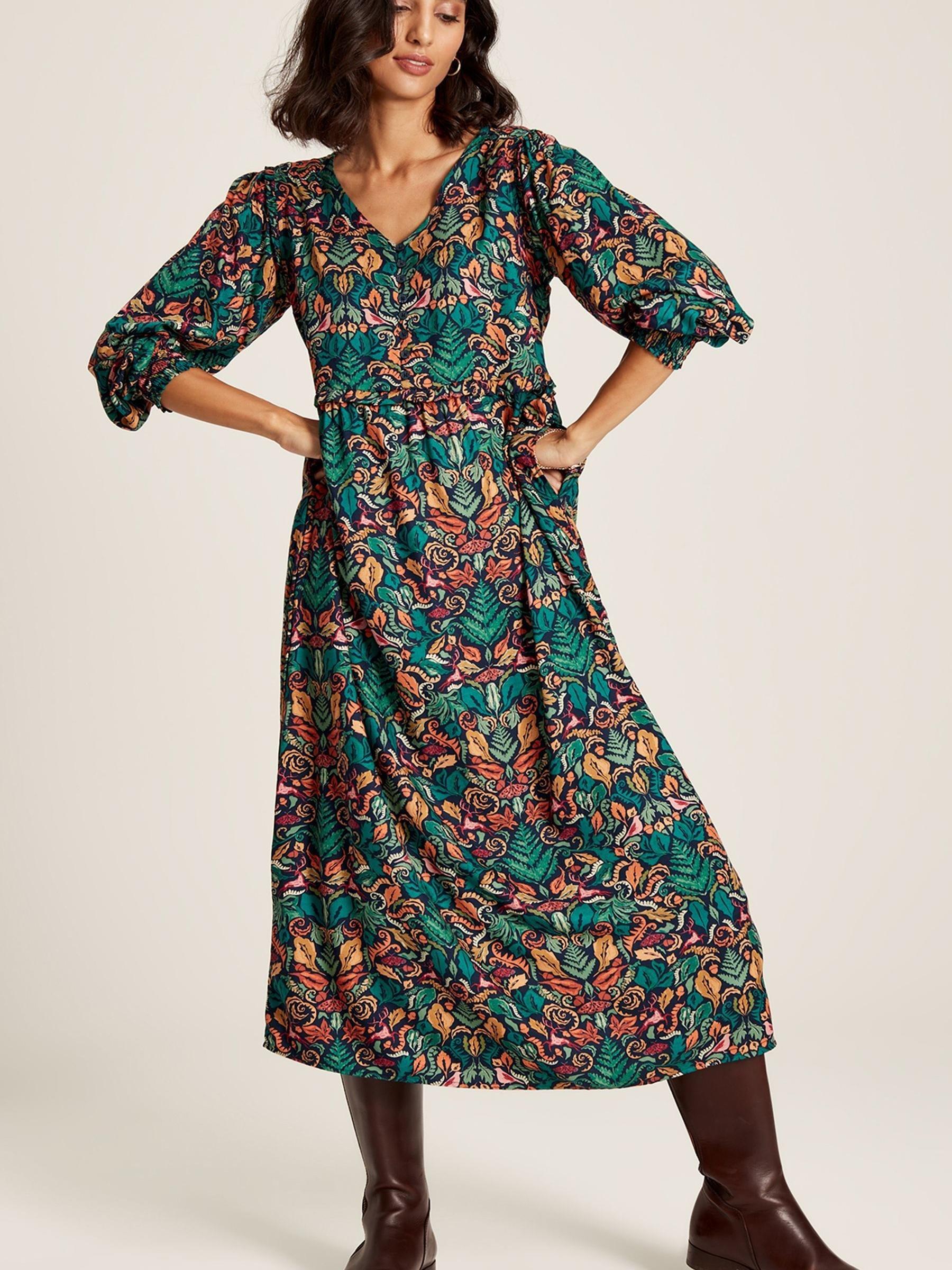 Camilla Green Button Front Tiered Dress - Image 4 of 10