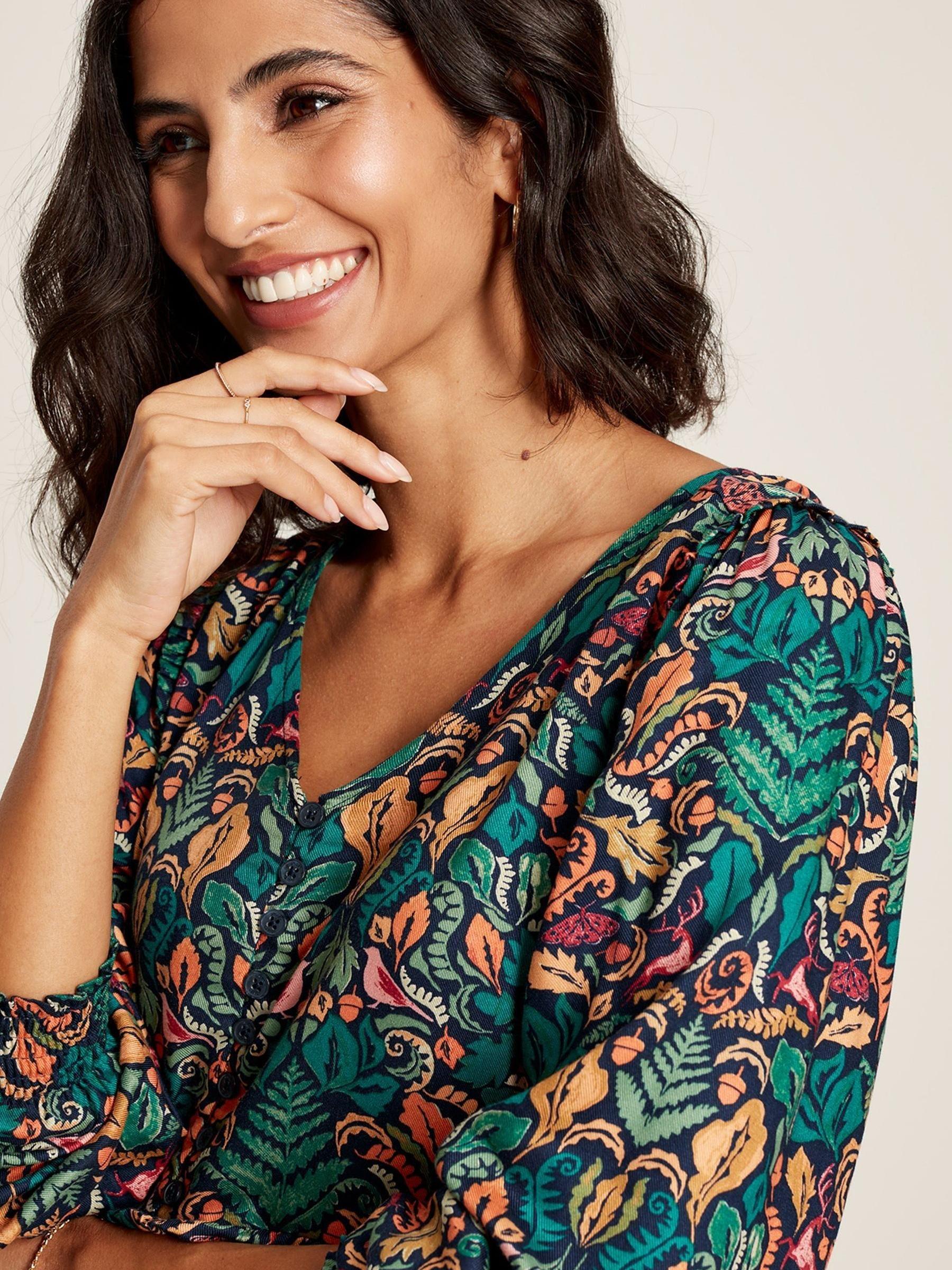 Camilla Green Button Front Tiered Dress - Image 6 of 10