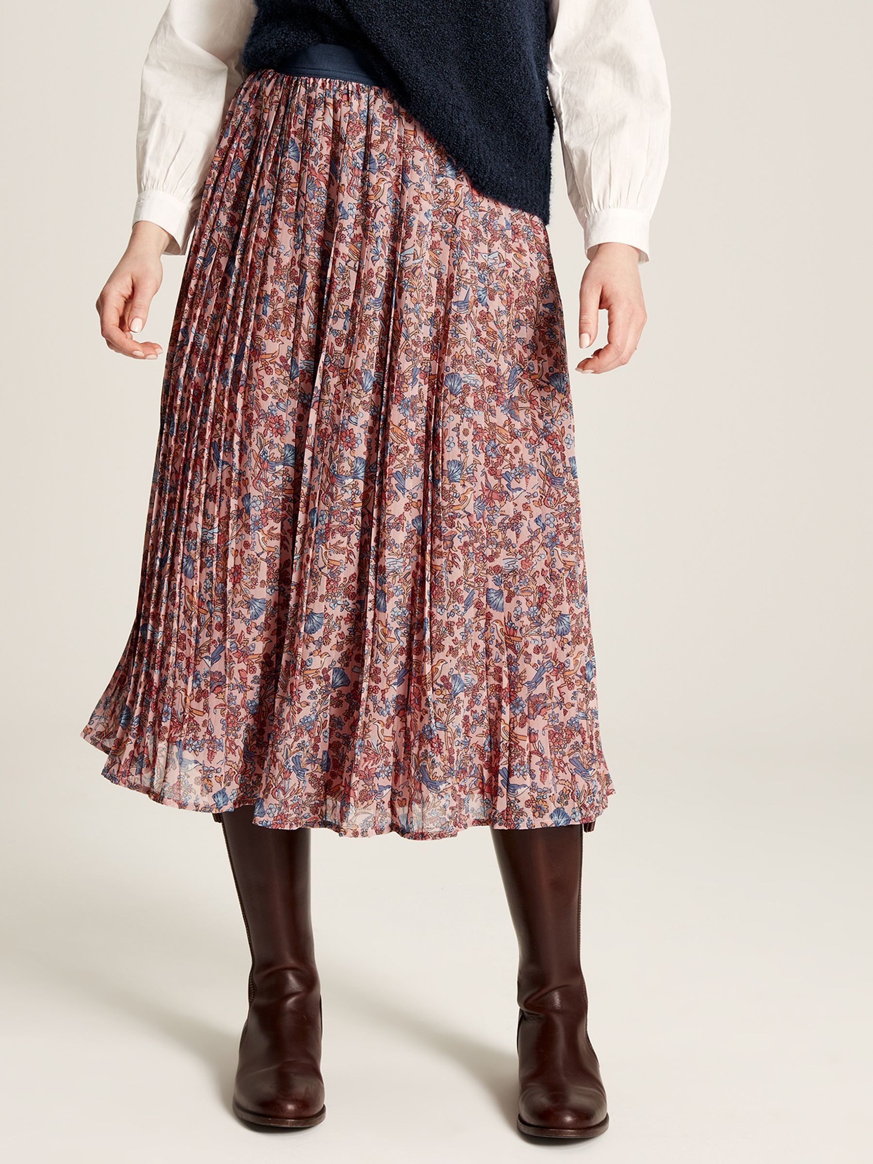 Emery Pink Pleated Skirt - Image 1 of 4